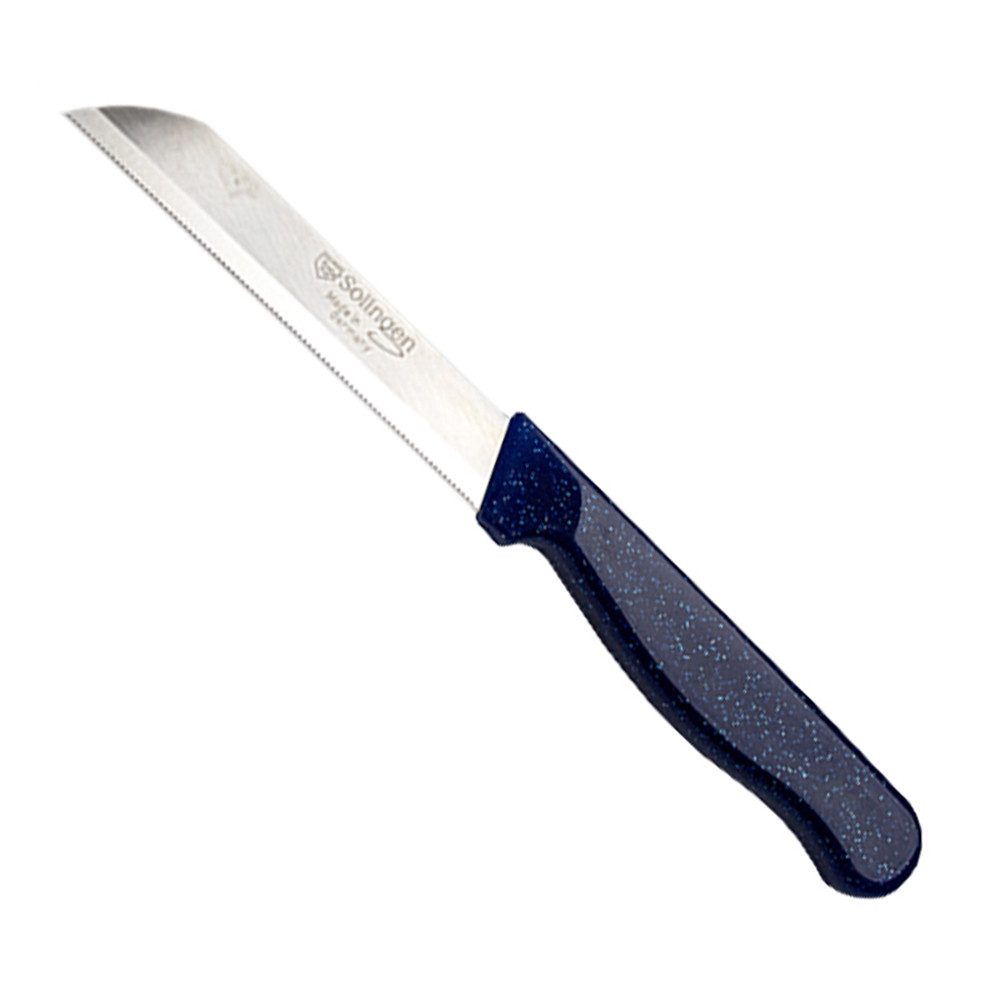 Visaggio Obstmesser Solingen Allzweckmesser Schälmesser Gemüsemesser Küchenmesser, Wellenschliff Solingen Messer, Flitter Optik, Edelstahl (rostfrei)