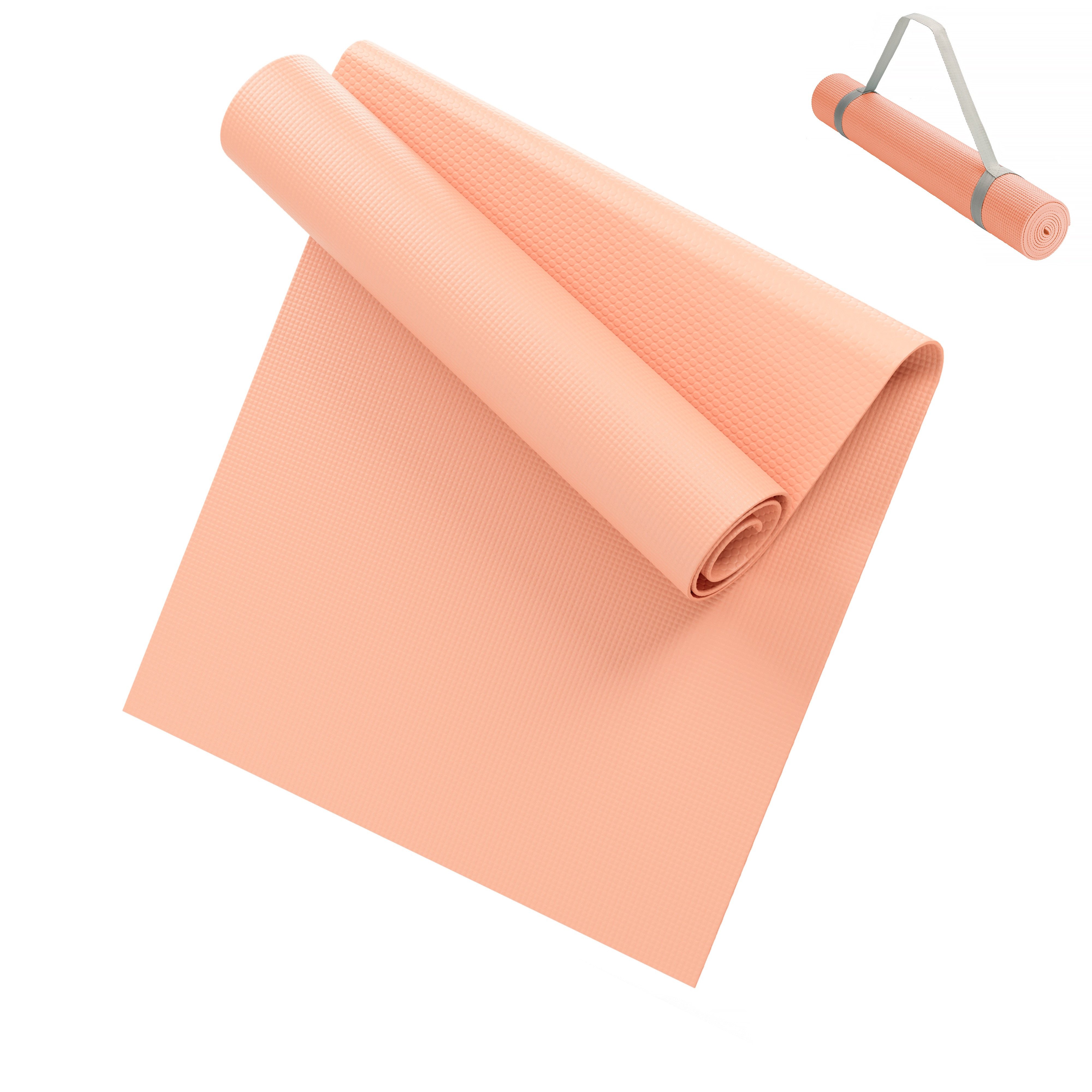 Yogamatte Gymnastikmatte 180x60 cm inkl. Tragegurt, rutschfeste Fitnessmatte