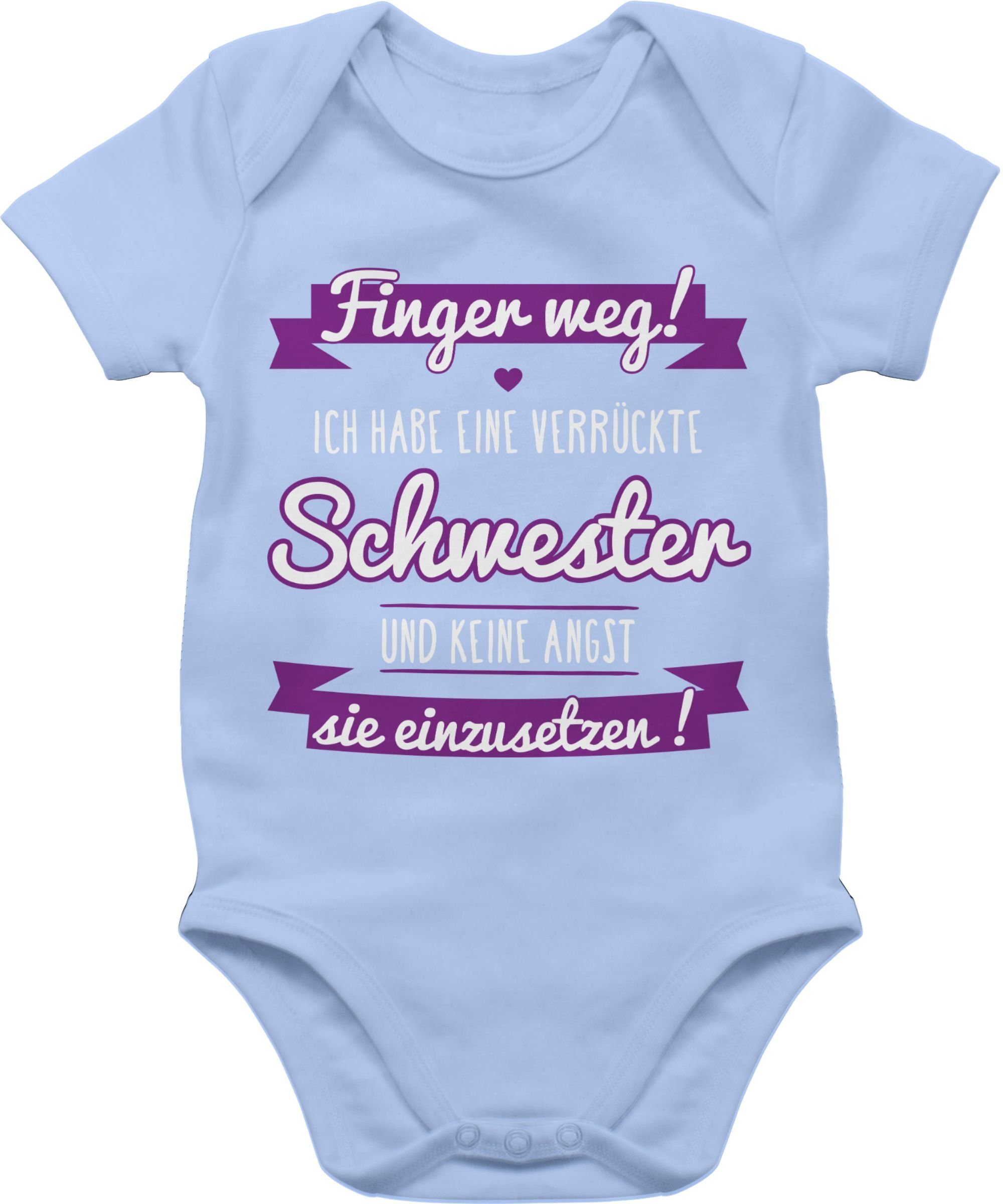 Shirtracer Shirtbody »Ich habe eine verrückte Schwester Lila