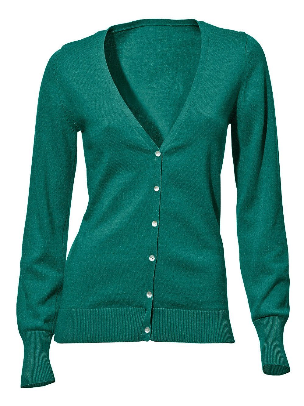 heine Strickjacke Feinstrickjacke Langarm Feinstrick – Bild 4 von 5