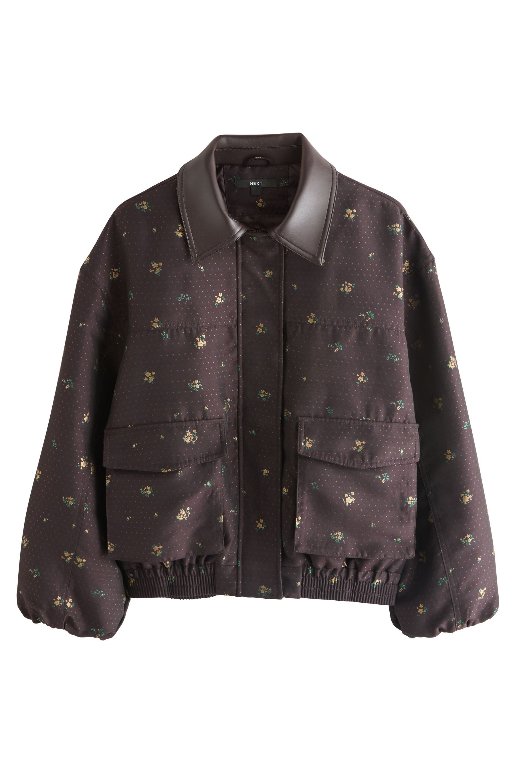 Next Steppjacke Bomberjacke mit verspieltem Muster (1-St)