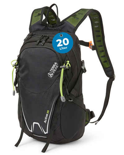 Terra Peak Sportrucksack Active 20, 20L klein mit YKK Reißverschluss Trekkingrucksack mit Hüftgurt