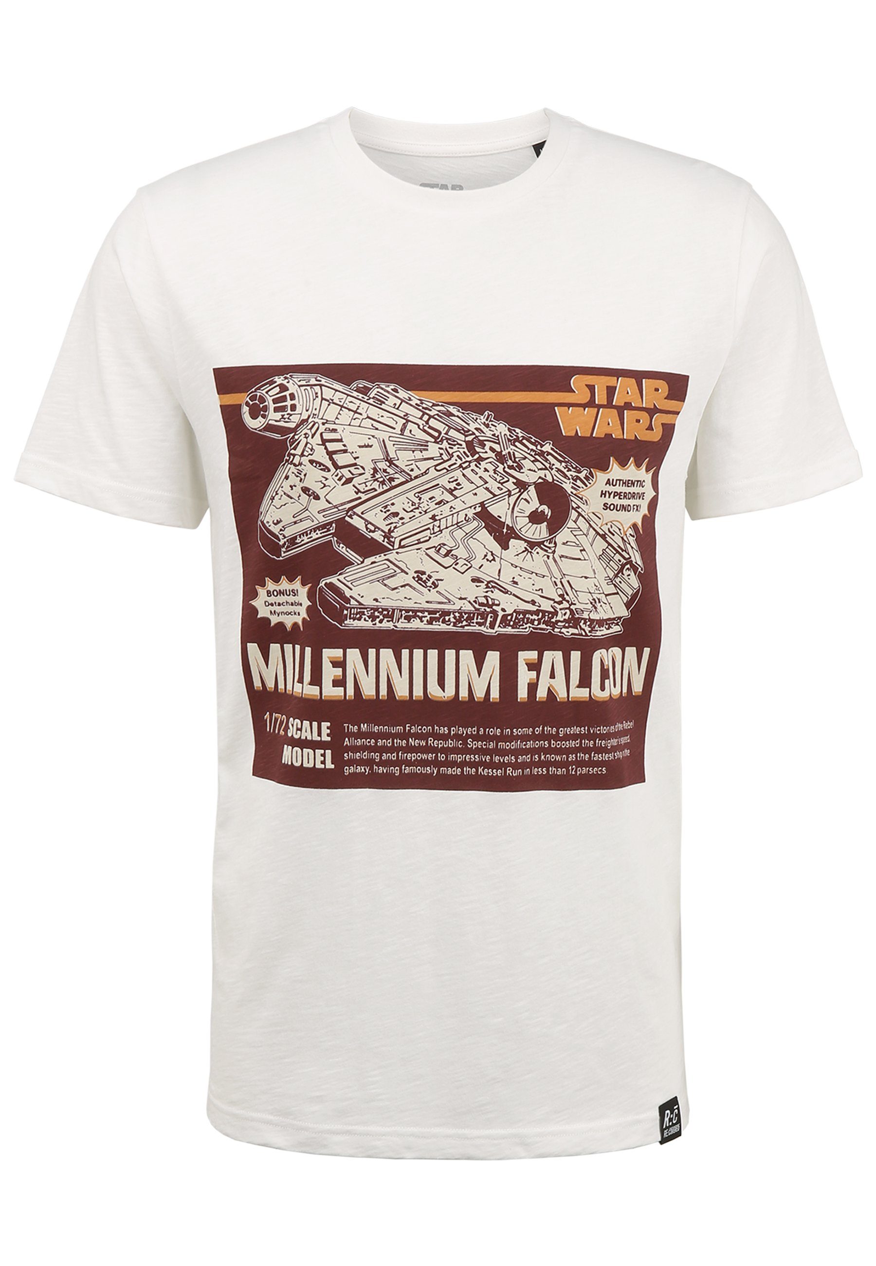 Model GOTS Wars Millennium Falcon Star T-Shirt Bio-Baumwolle Recovered zertifizierte