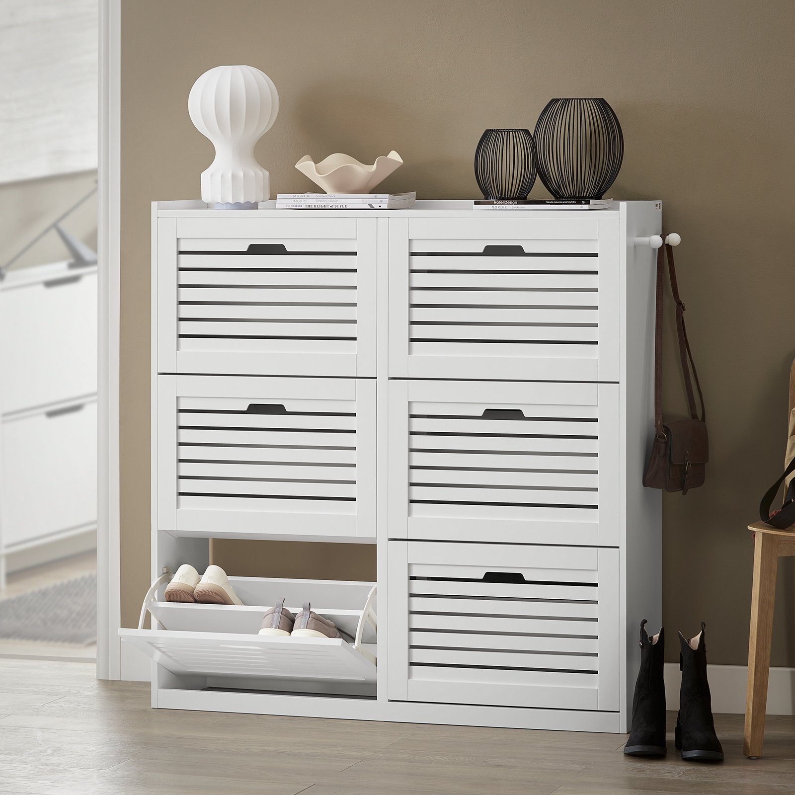 SoBuy Schuhschrank FSR145 Schuhkipper mit 6 günstig online kaufen