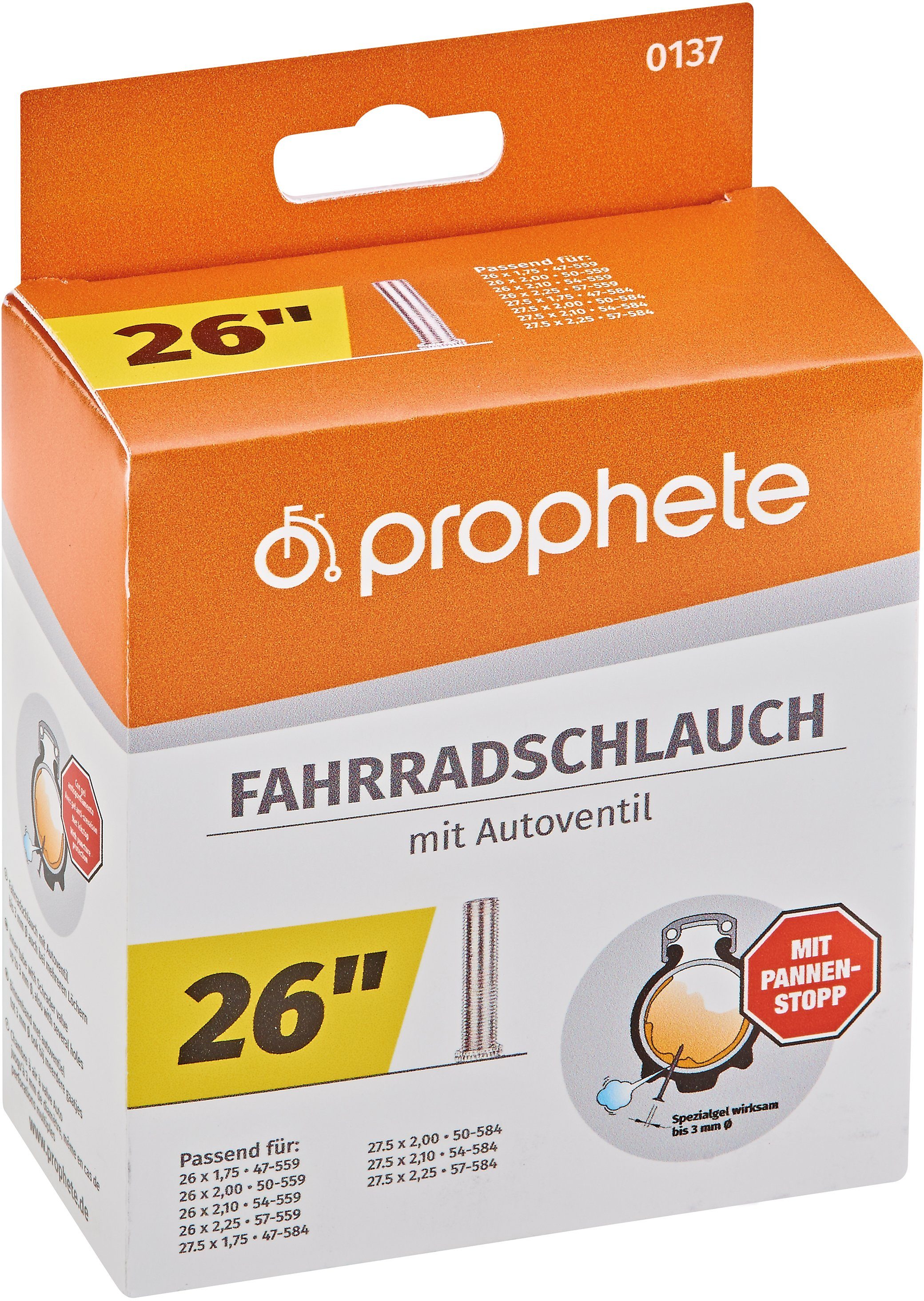 Prophete Fahrradschlauch, 26 Zoll (66,04 cm)