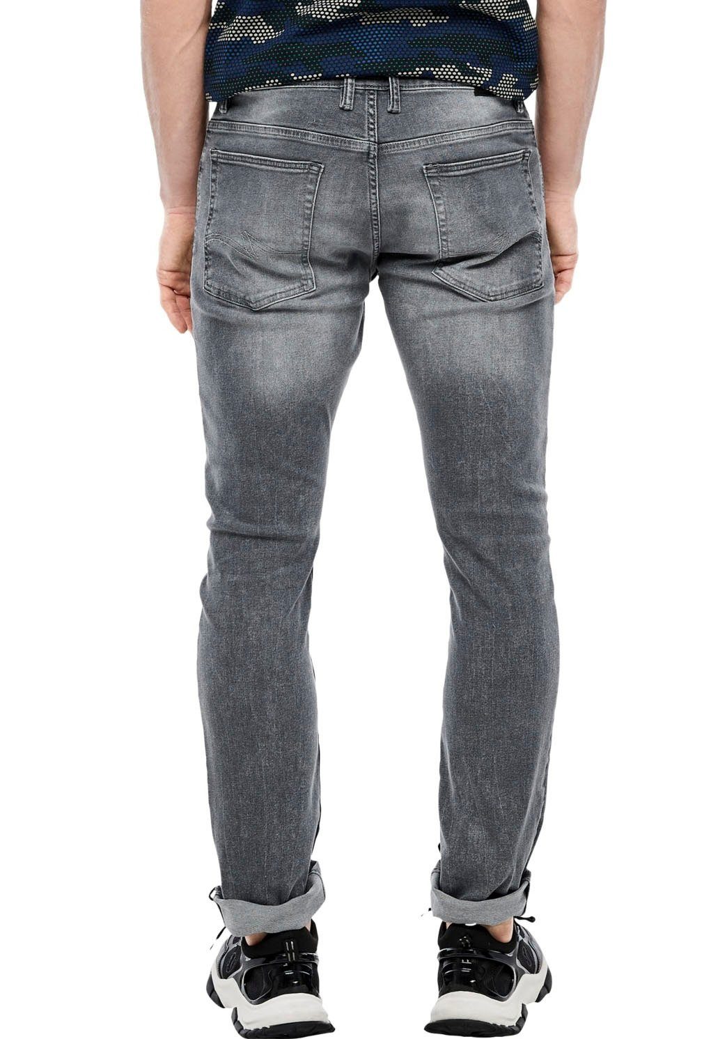 mit leichten QS grau Abriebeffekten 5-Pocket-Jeans