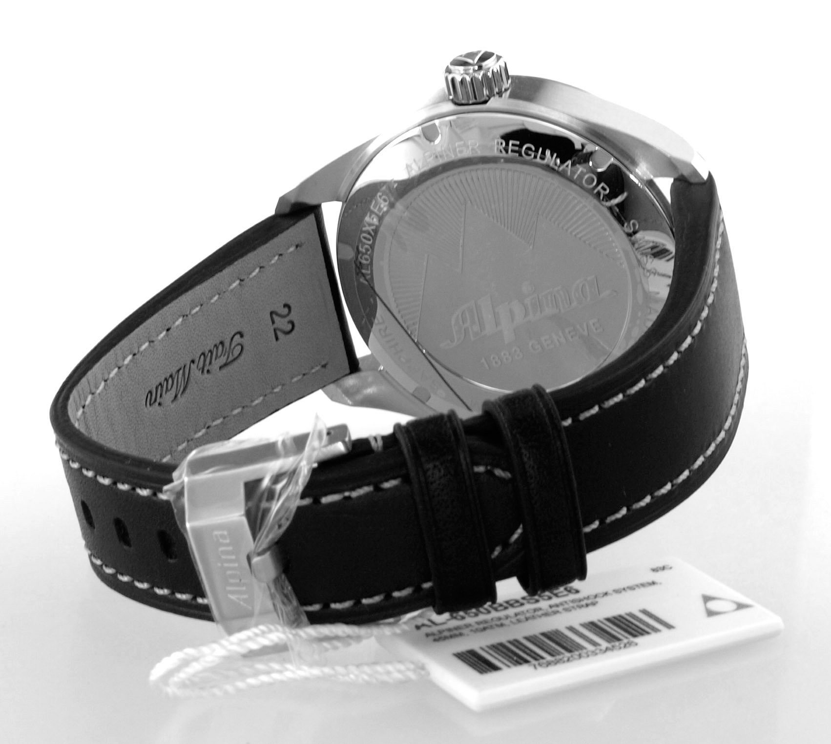 Alpina Watches Schweizer Uhr AL-650BBS5E6 Automatik Uhr Neu Alpiner Regulator Herren