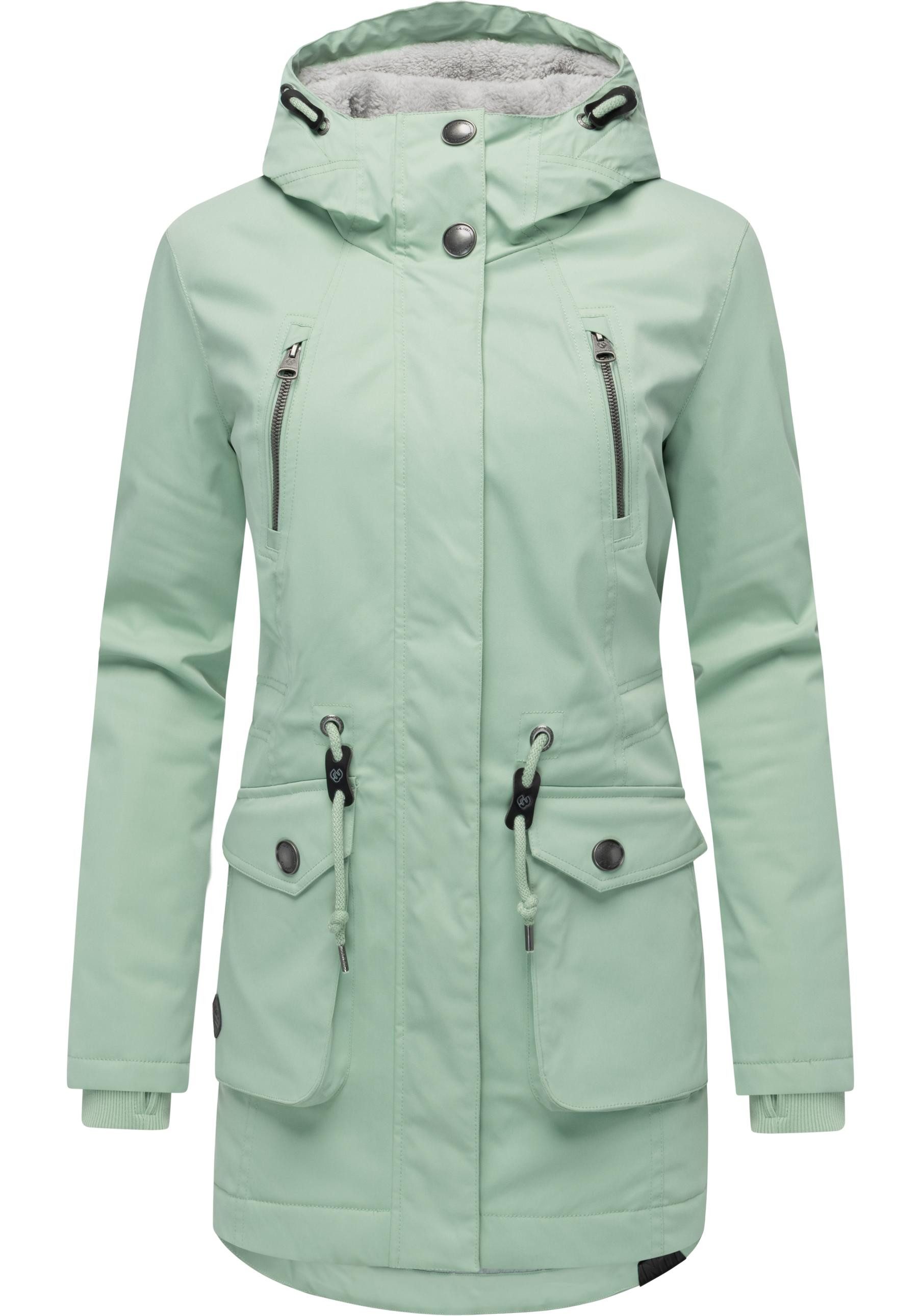 Ragwear Kurzmantel Ellsa YOUMODO Winterparka mit auffälligen Taillenzugkord günstig online kaufen