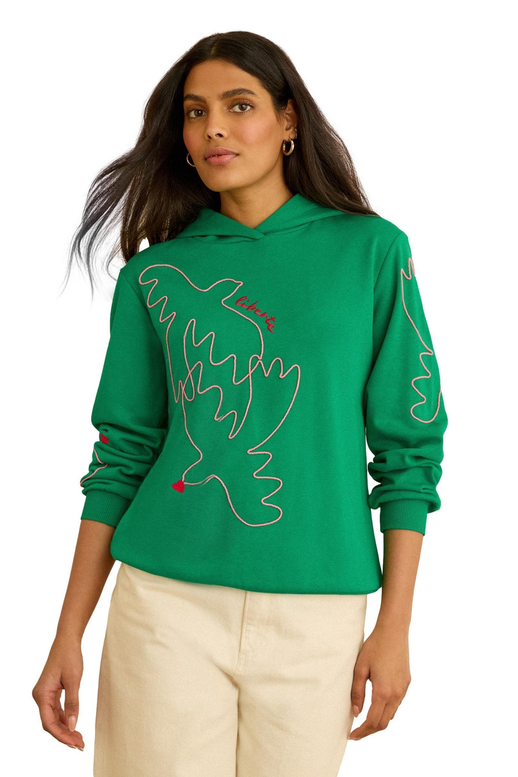Sweater Love & Roses Jersey-Hoodie