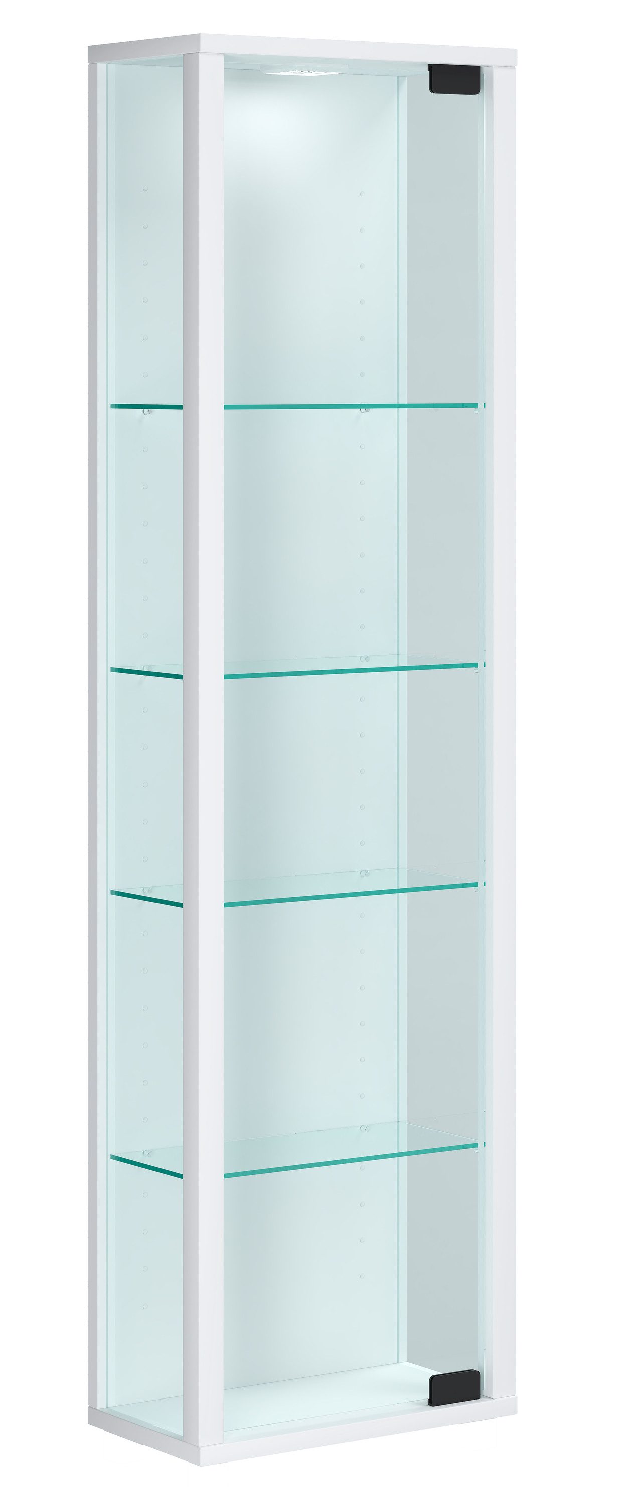VCM Hängevitrine Wandvitrine Stano mit Glastüren und Glasböden, H. Glasvitrine hängend, Modern und platzsparend, Hängeschrank