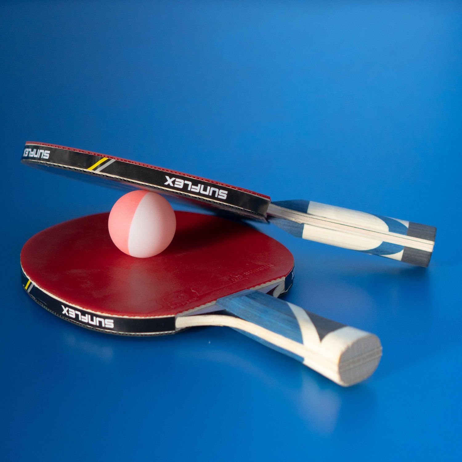 Ball Gelb-Pink, Tischtennis 24 Bälle Tischtennisball Tischtennisball Sunflex Balls Bälle