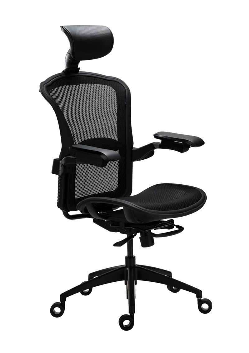 TESORO Bürostuhl »Alphaeon E5 Ergonomic Chair (DuPont™ TPEE MESH)«, Sitz- und Rückenfläche um 21° neigbar