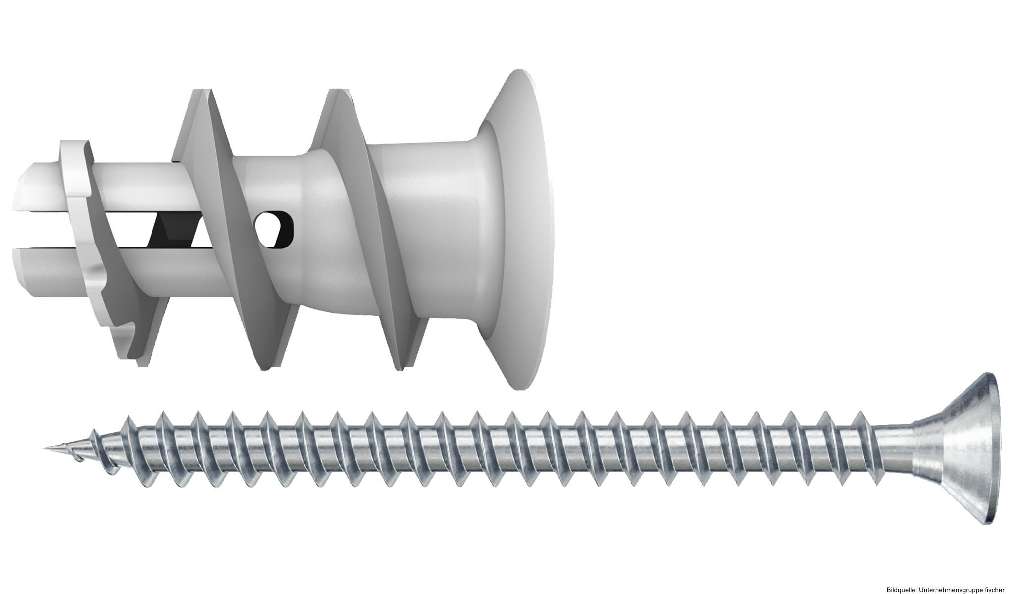Fischer Gipskartondübel Gipskartondübel GK S mit Schraube, (50-tlg)