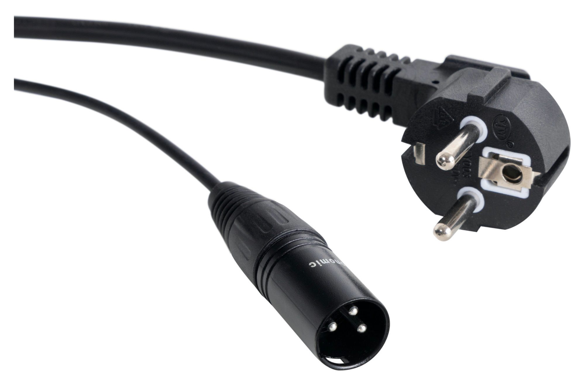 Pronomic EUIECD-20 Hybridkabel Kaltgeräte/DMX 20 m Lampen-Verbindungskabel, (2000 cm), Hybridkabel für Kaltgeräte und DMX, Länge 10 m