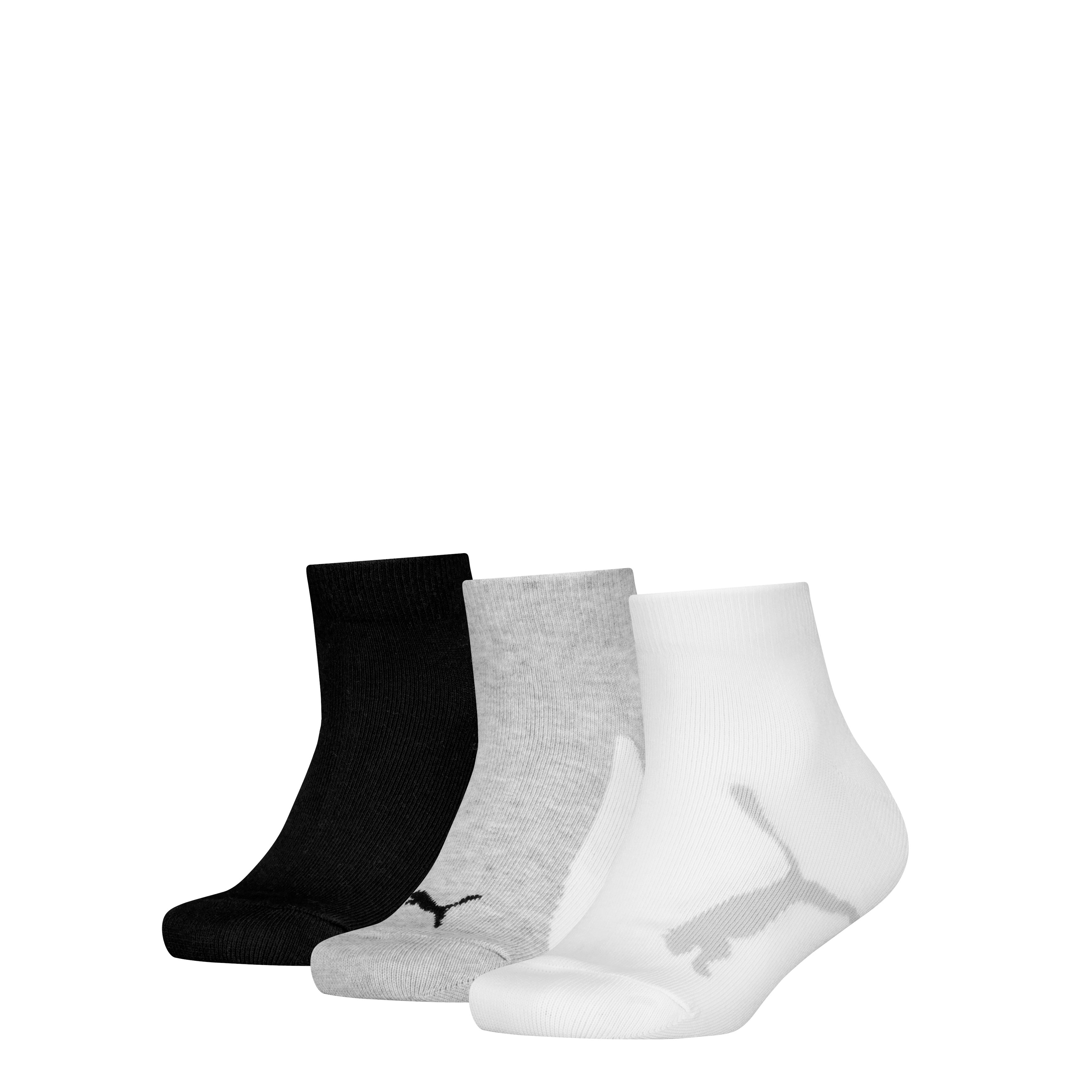 PUMA Kurzsocken PUMA KIDS BWT QUARTER 3P (3er-Pack) mit verstärkter Zehenkonstruktion