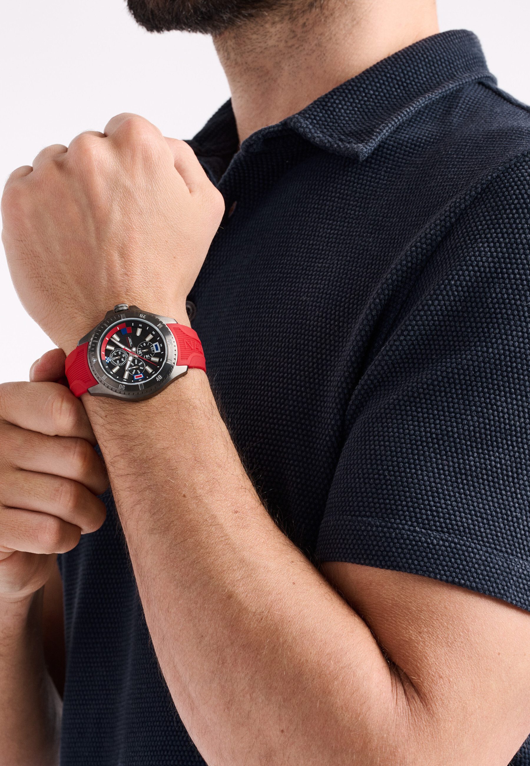 NAUTICA Quarzuhr NCT LEEWAY, (1-tlg., Not a set – not applicable to this product), Quartz Analog