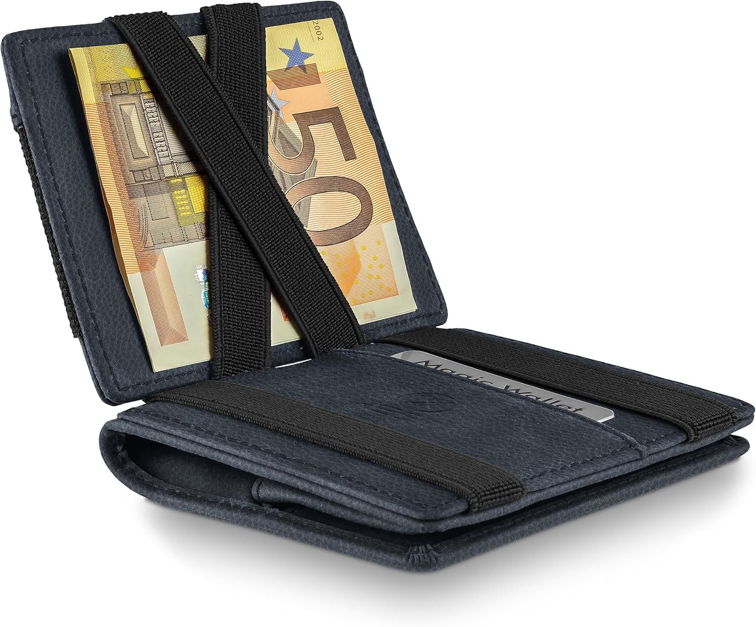 WEST Geldbörse - Magic Wallet (Klassiker) mit großem Münzfach - inklusive Geschenkbox (Geldbeutel mit Münzfach - Der perfekte Begleiter für unterwegs, - RFID Datenschutz)