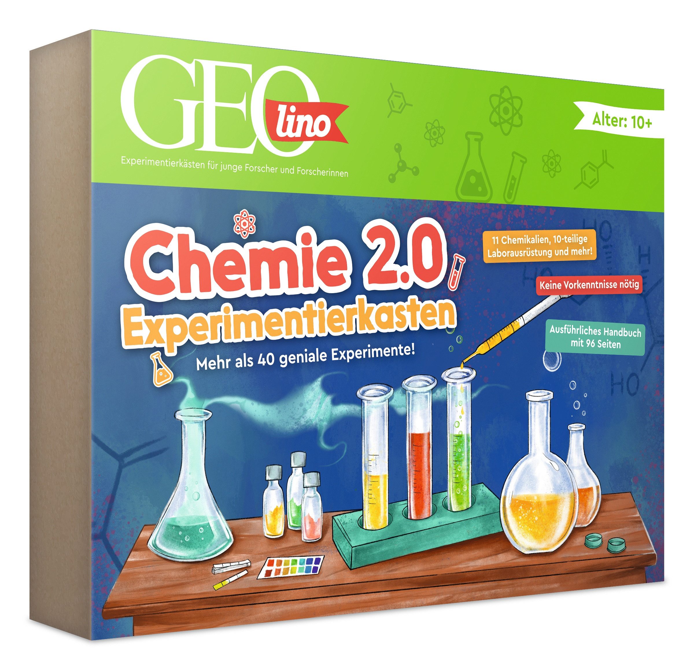 Franzis Modellbausatz GEOlino Chemie 2.0 Experimentierkasten für Kinder