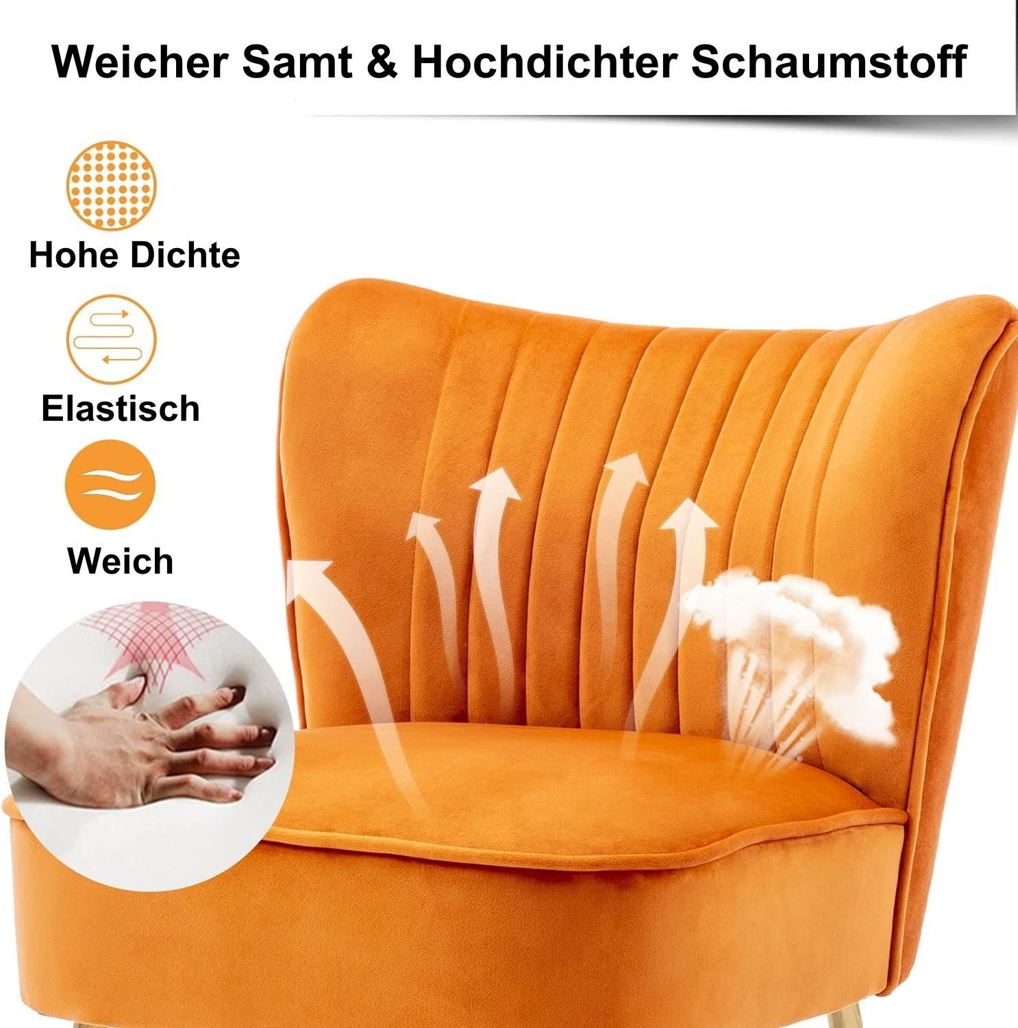 WAHSON OFFICE CHAIRS Sessel Wohnzimmer moderner Loungesessel Geplosterter Ohrensessel – Bild 4 von 5