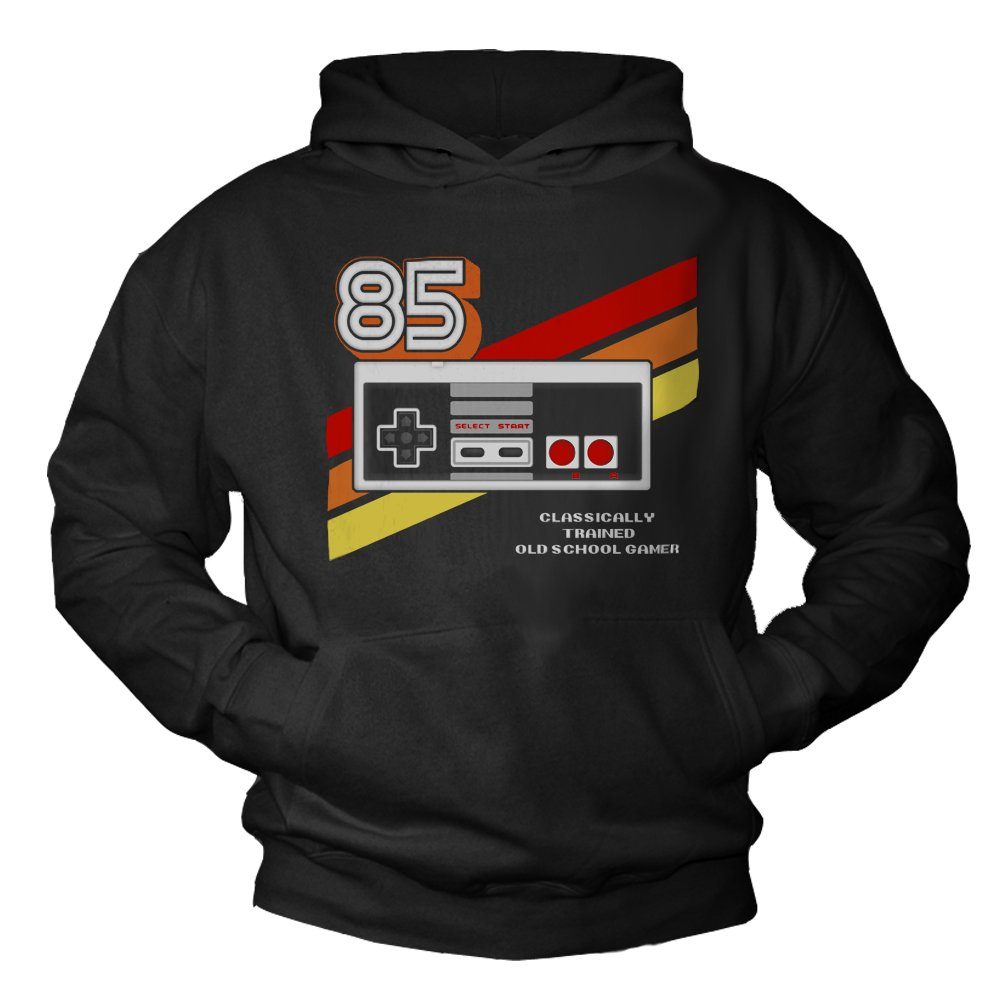 MAKAYA Kapuzenpullover Motiv Vintage Hoodie Gamer Geschenke Nerd Sweatshirt Pulli Herren