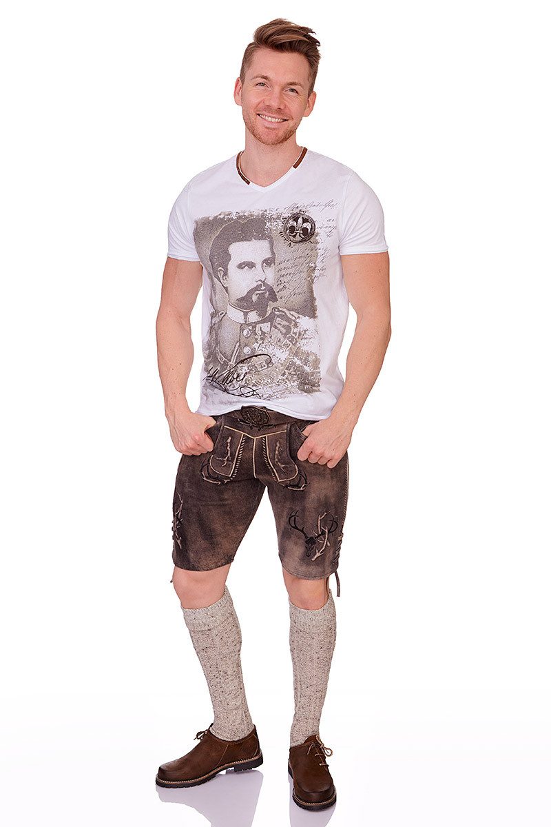 Lusana Trachtensocken Kniestrümpfe Herren - L8995T - naturmeliert, nussmeli günstig online kaufen