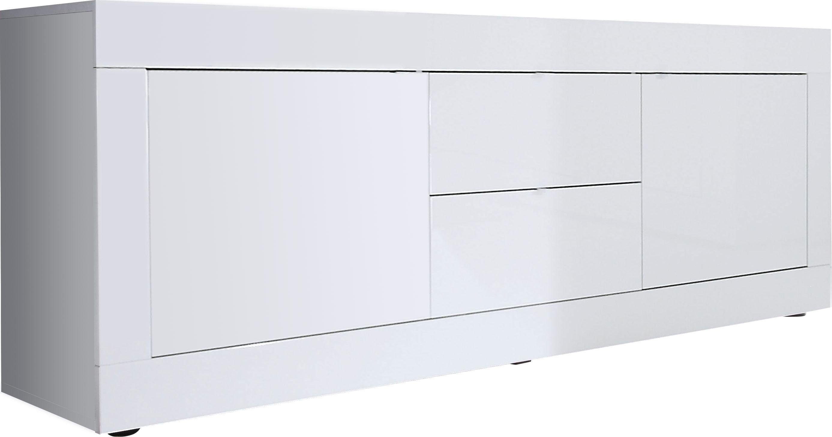 INOSIGN Lowboard "Basic Breite 210 cm, TV-Board 2 Türen, 2 Schubkästen, TV- günstig online kaufen