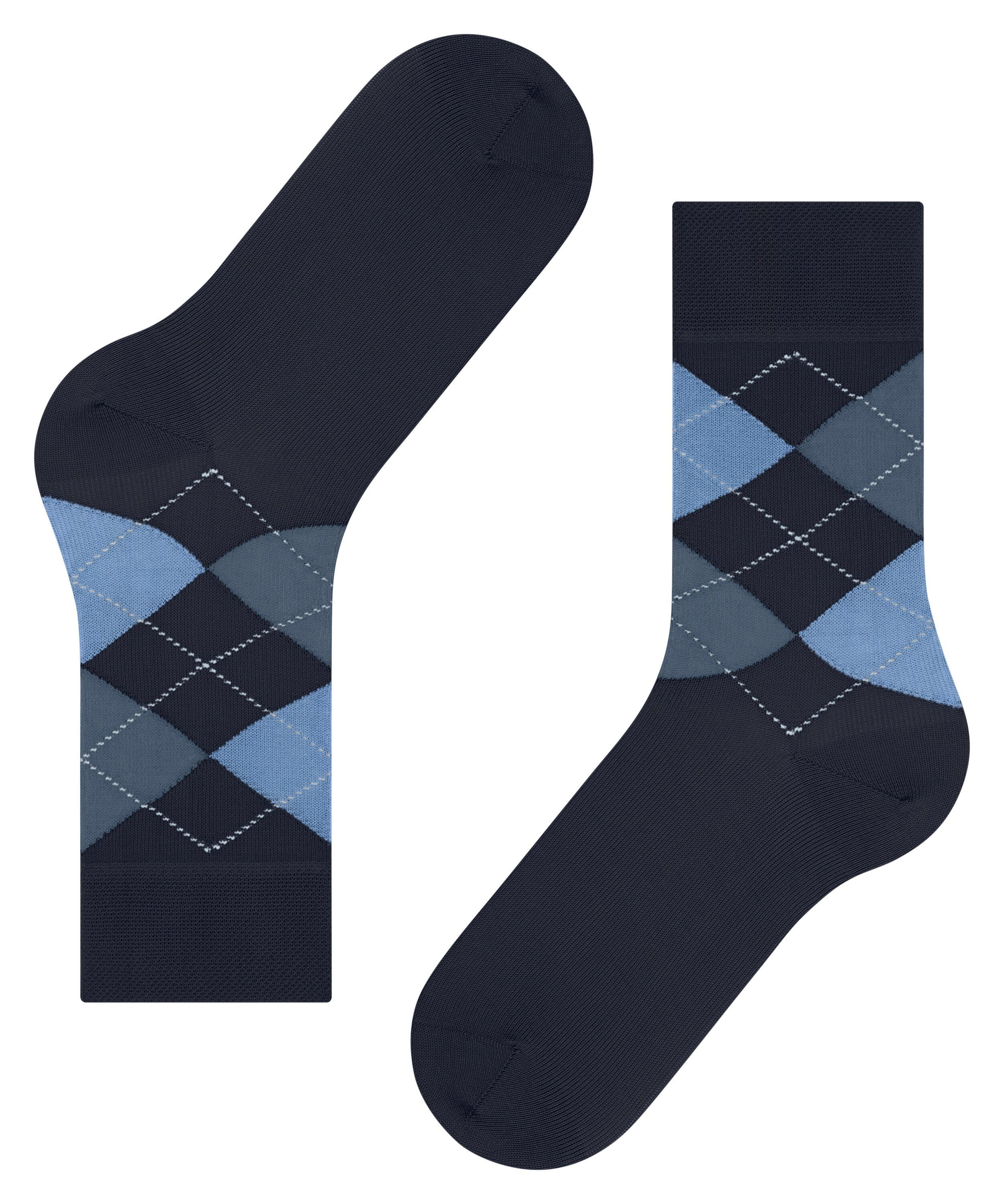 Argyle FALKE Sensitive (1-Paar) Socken (6414) midnight