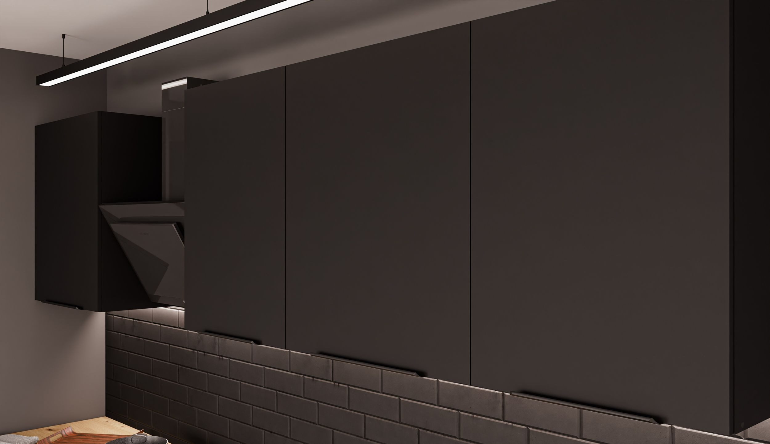 Cuisine à prix cassé : Meuble de cuisine SIENA 280 + 180 cm, bloc cuisine, cuisine équipée, noir mat