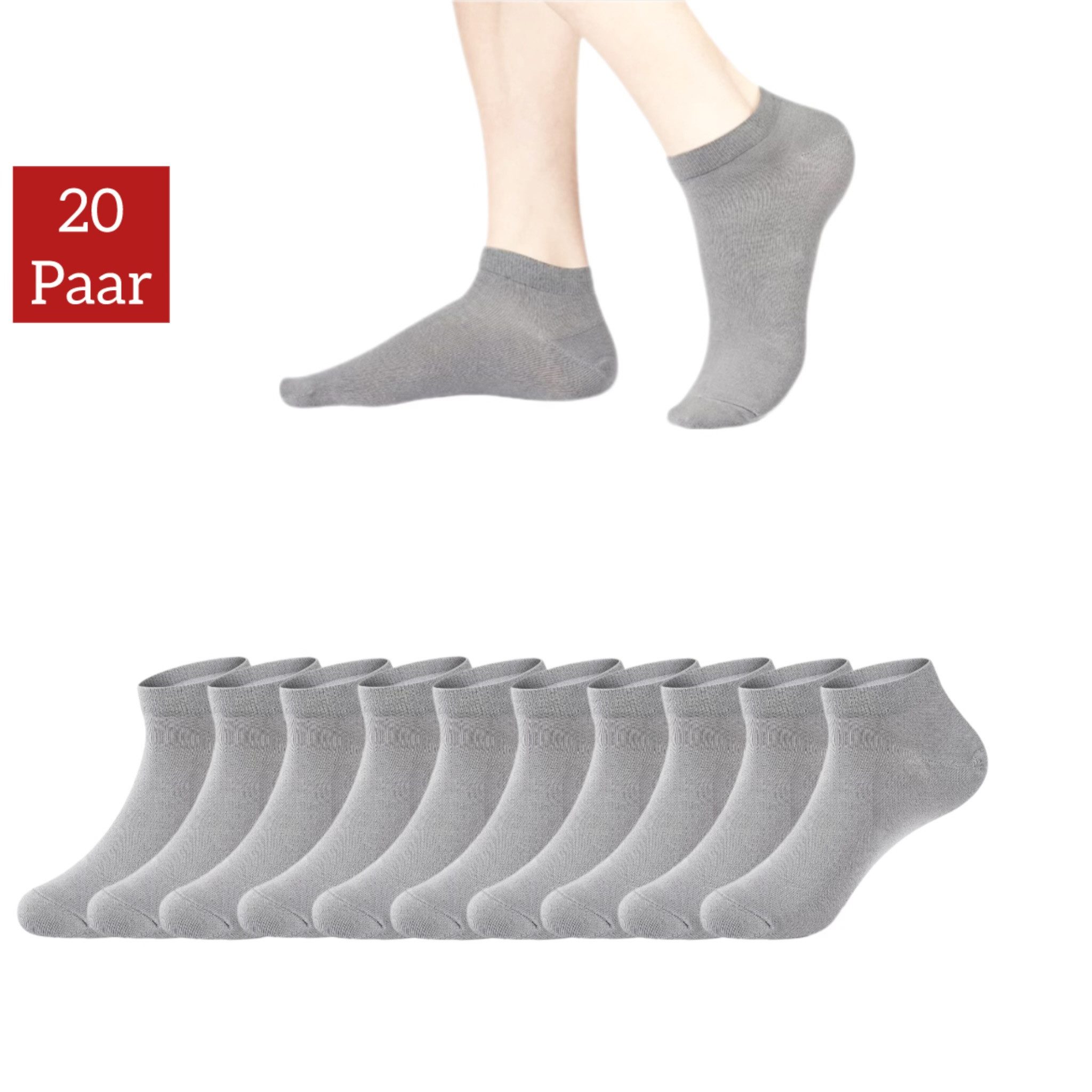 NERS Kurzsocken aus Baumwolle 10-20 Paar, günstig online kaufen