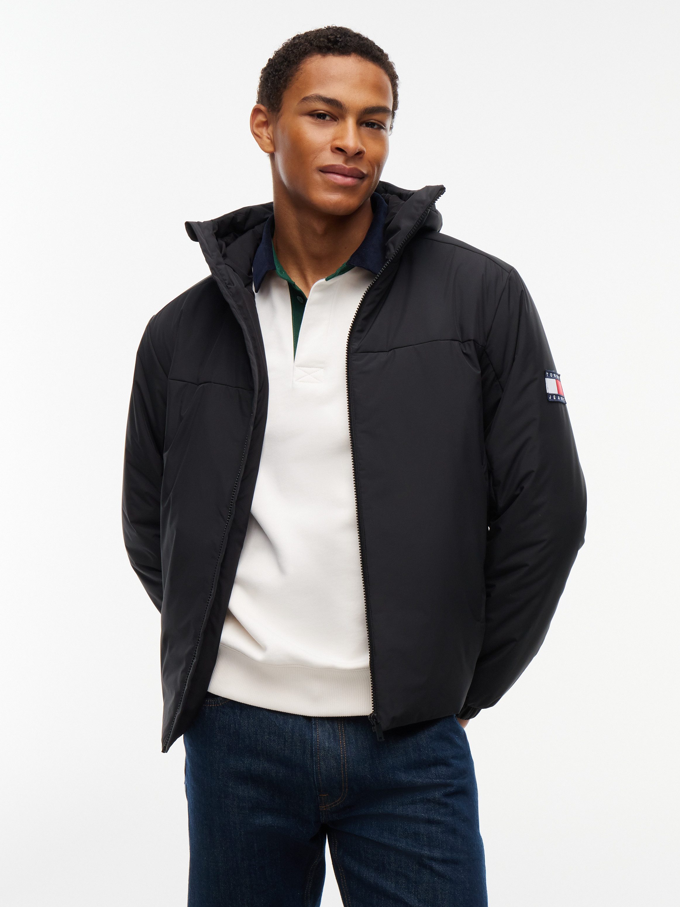 Tommy Jeans Outdoorjacke Freizeitjacke, Übergangsjacke, Regular Fit, Kapuze