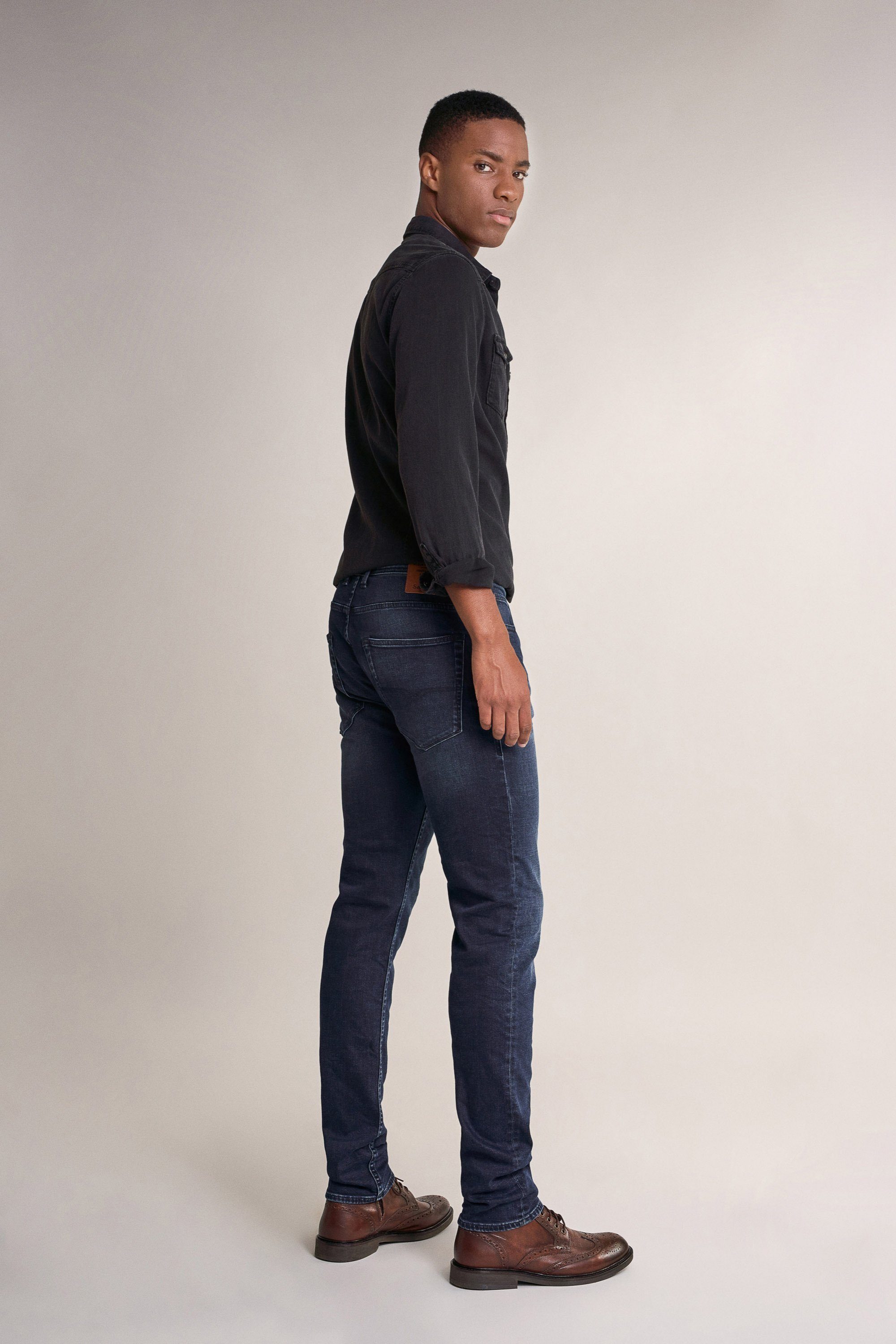 Salsa 5-Pocket-Jeans SALSA JEANS LIMA dark blue used washed 125225.8504