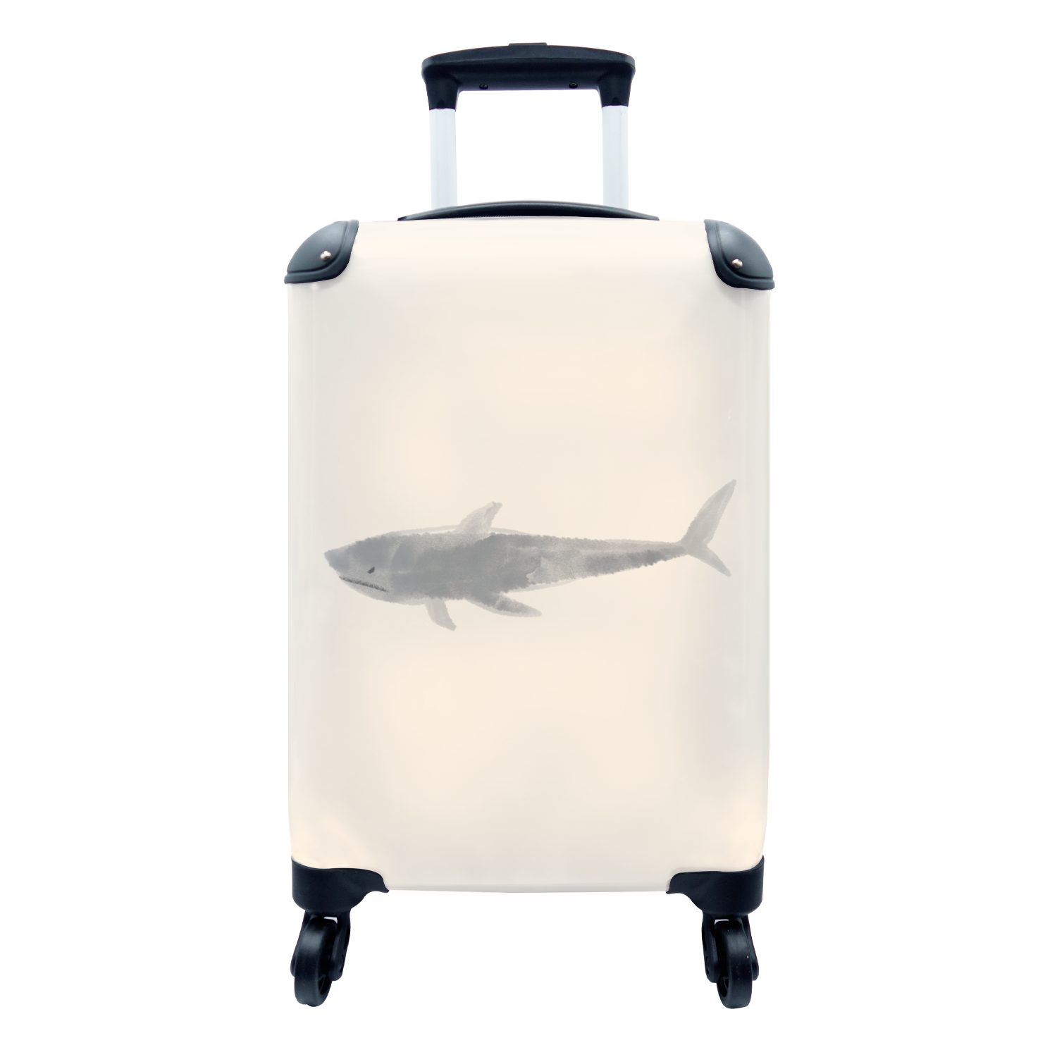 MuchoWow Handgepäckkoffer Fisch - Aquarell - Pastell, 4 Rollen, Reisetasche mit rollen, Handgepäck für Ferien, Trolley, Reisekoffer