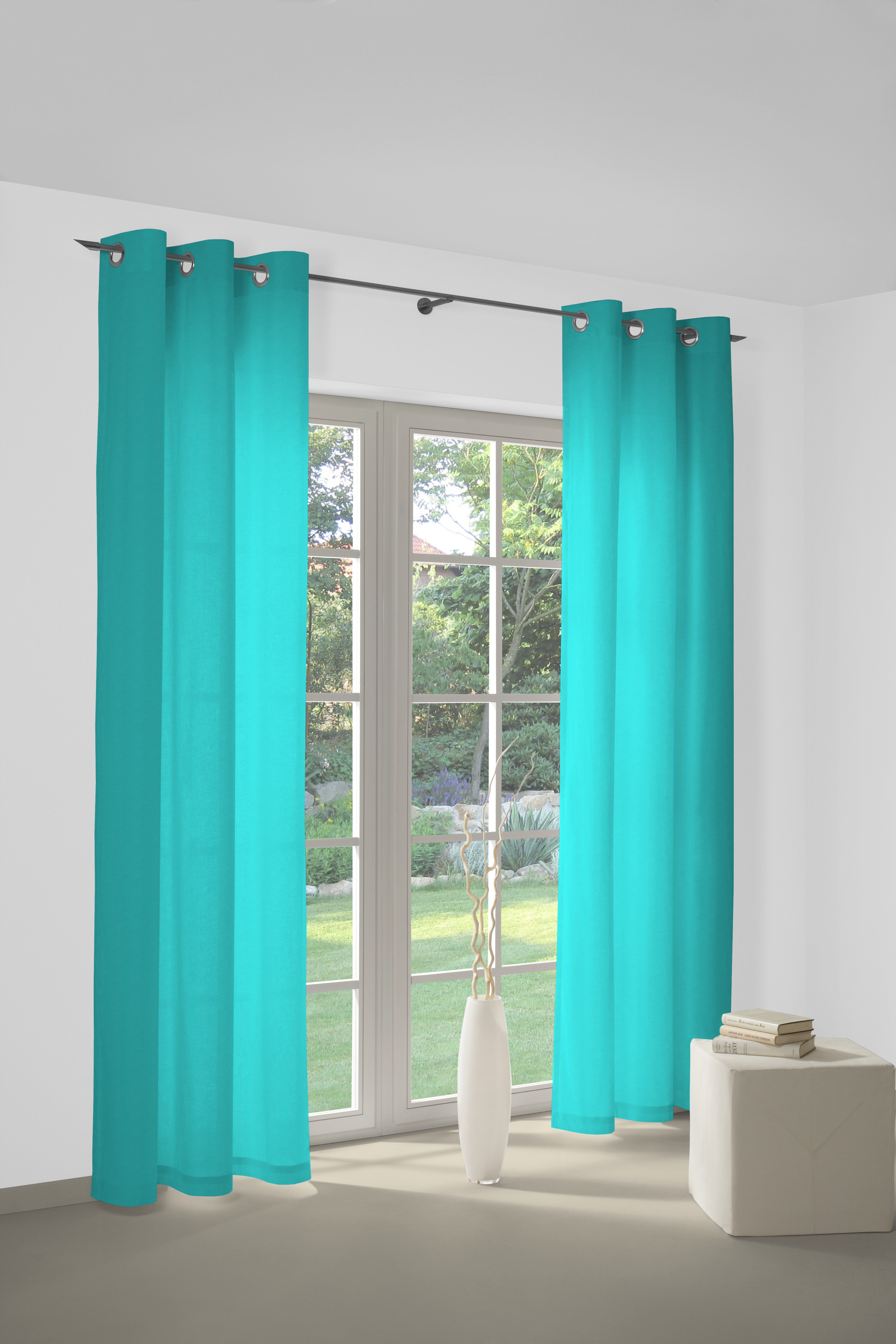 Wirth Vorhang WirthNatur (1 St), Ösen, blickdicht, 1-lagig