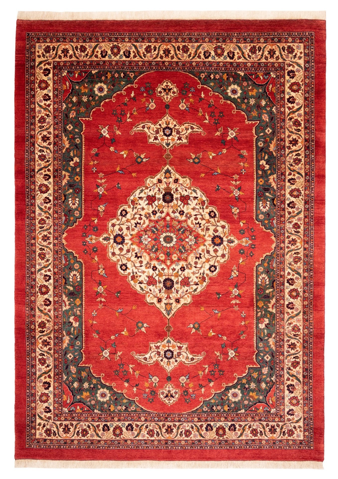 hadys Teppich Handgeknüpfter Loribaft Nomadenteppich Einzelstück Schurwolle rot 294x, rechteckig, Höhe: 0.6 mm