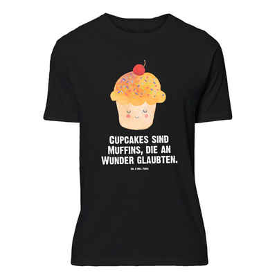 Mr. & Mrs. Panda T-Shirt Cupcake - Schwarz - Geschenk, Frauen, Muffin, Gute Laune, Cupcakes, S (1-tlg)