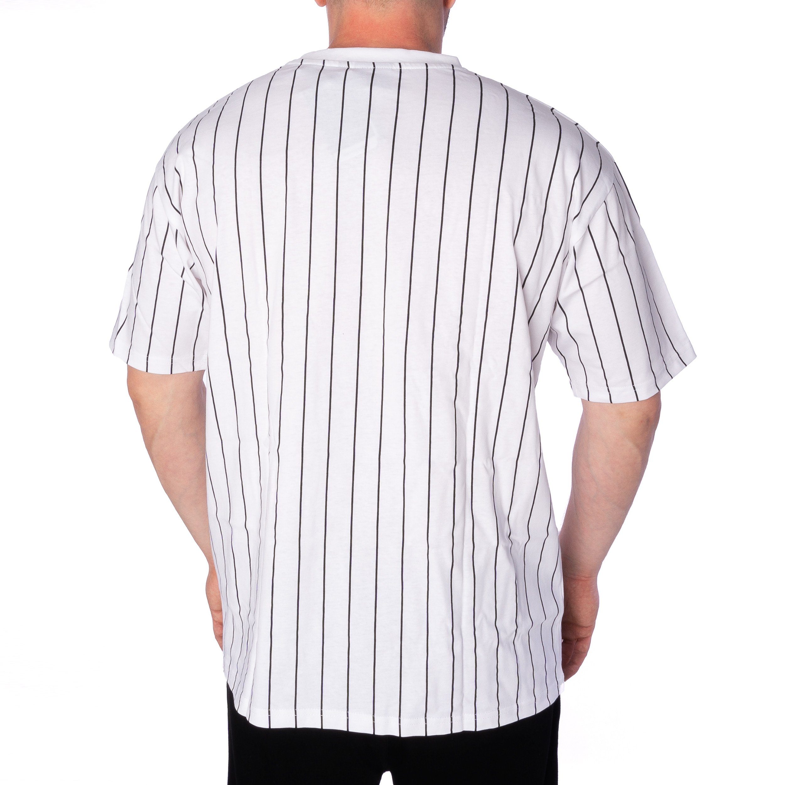 New Era T-Shirt T-Shirt SMU New Era Chicago Bulls (1-tlg) Gestreift Design