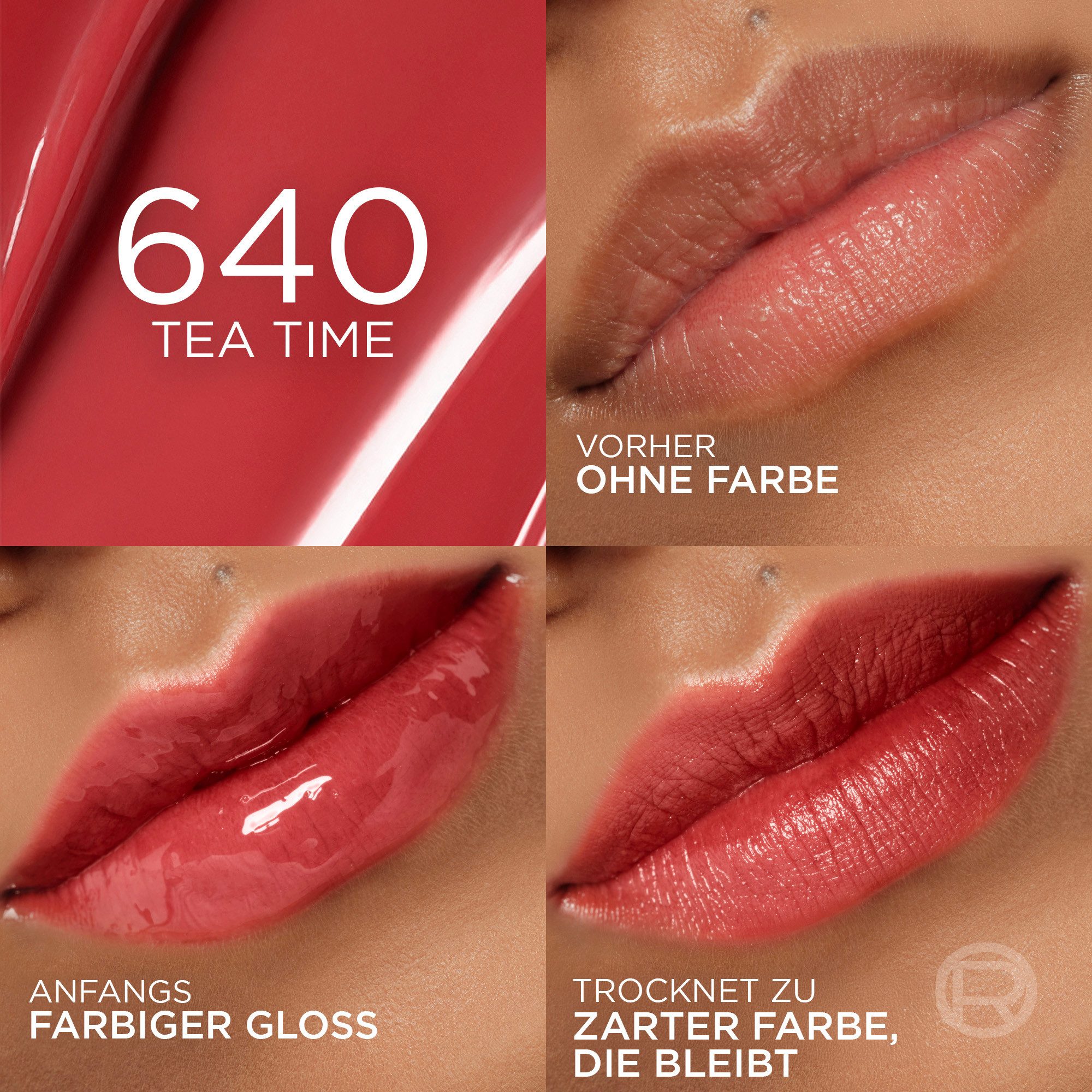 L'ORÉAL PARIS Lippenstift PARADISE HYALURON TINT LIP STAIN SERUM, mit flüssiger Textur, feuchtigkeitsspendende Formel