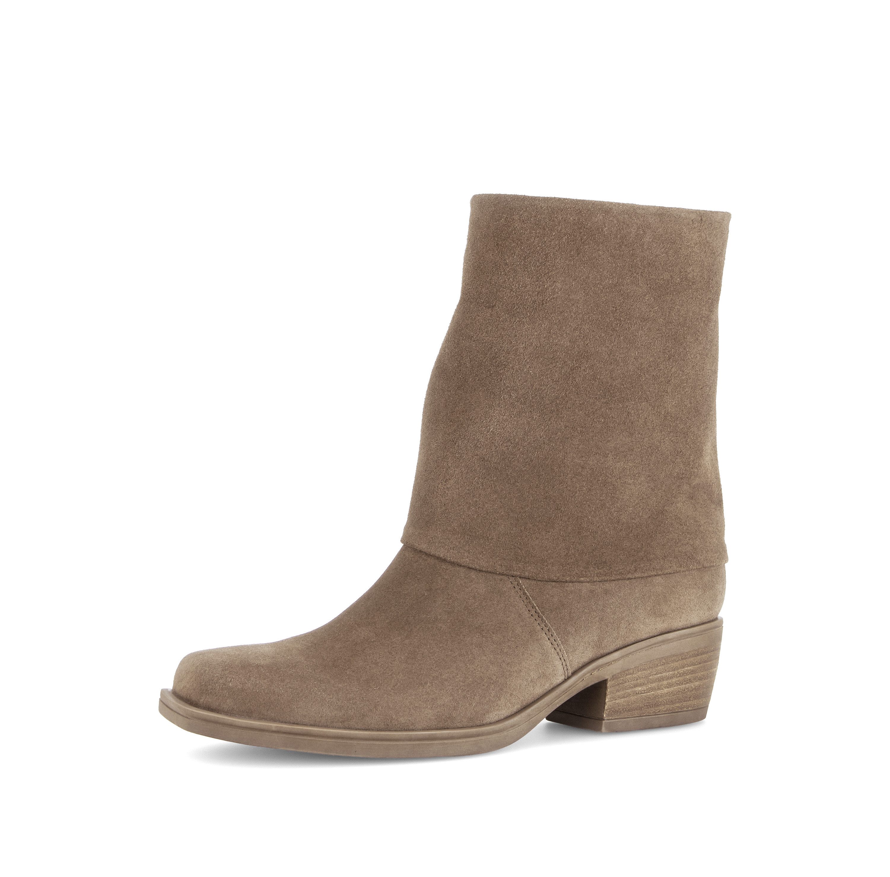 Gabor Westernstiefelette Blockabsatz, Cowboyboots mit angenähter Gamasche, Weite G (weit)