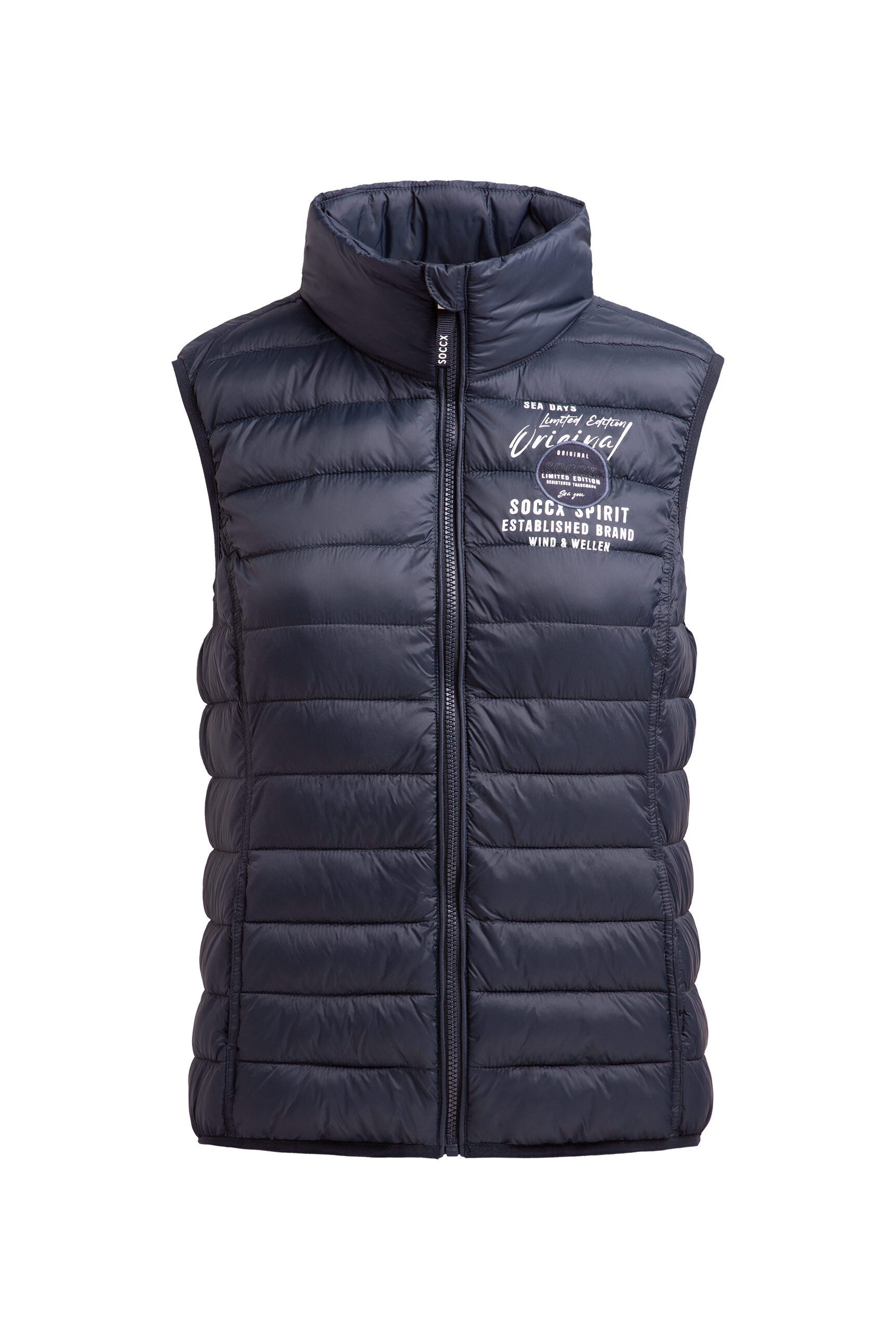 SOCCX Steppweste mit elastischem Saumabschluss günstig online kaufen