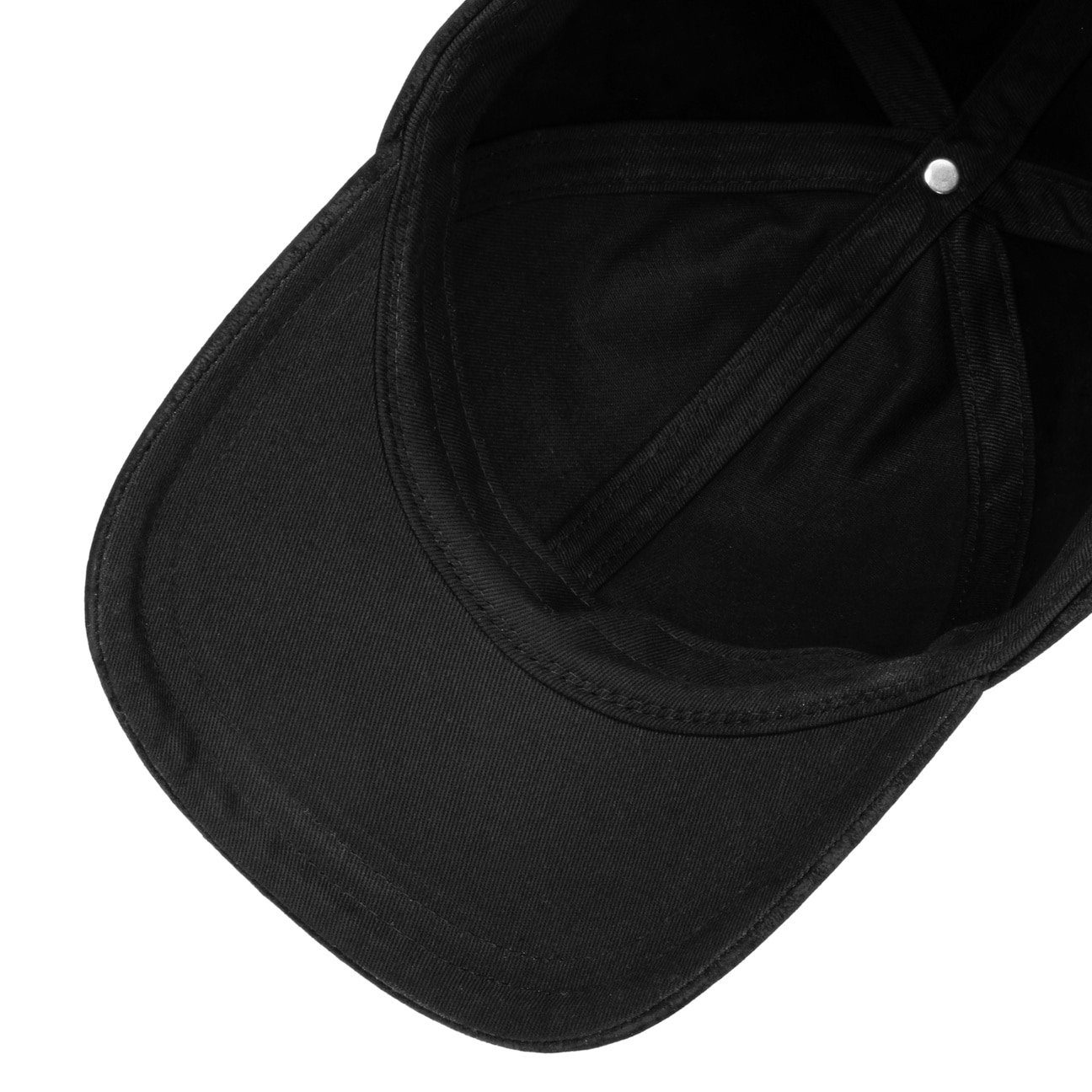 Stetson Baseball Cap (1-St) Ledercap Metallschnalle schwarz