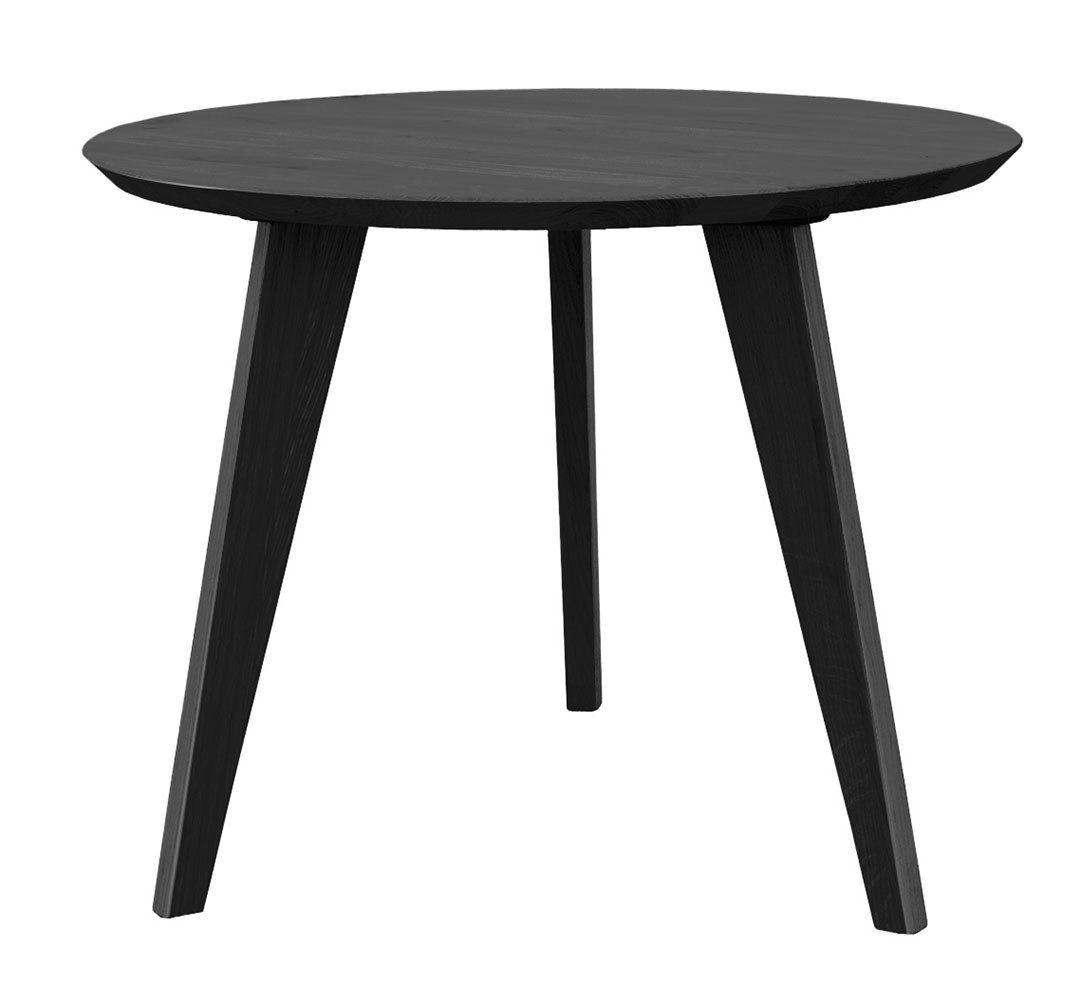 Feldmann-Wohnen Couchtisch Orbetello (mit Ablagefläche, 1-St., moderne Optik, geölte Oberfläche), 50x50x41,5cm Schwarz