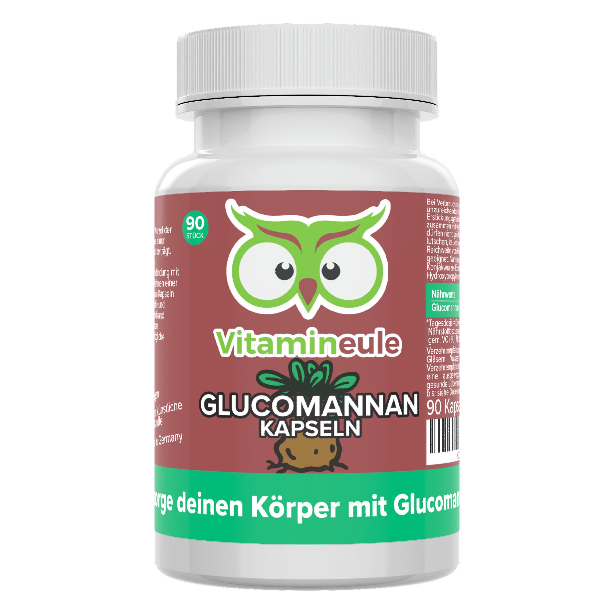Glucomannan Kapseln mit 500 mg Glucomannan - Kapsel