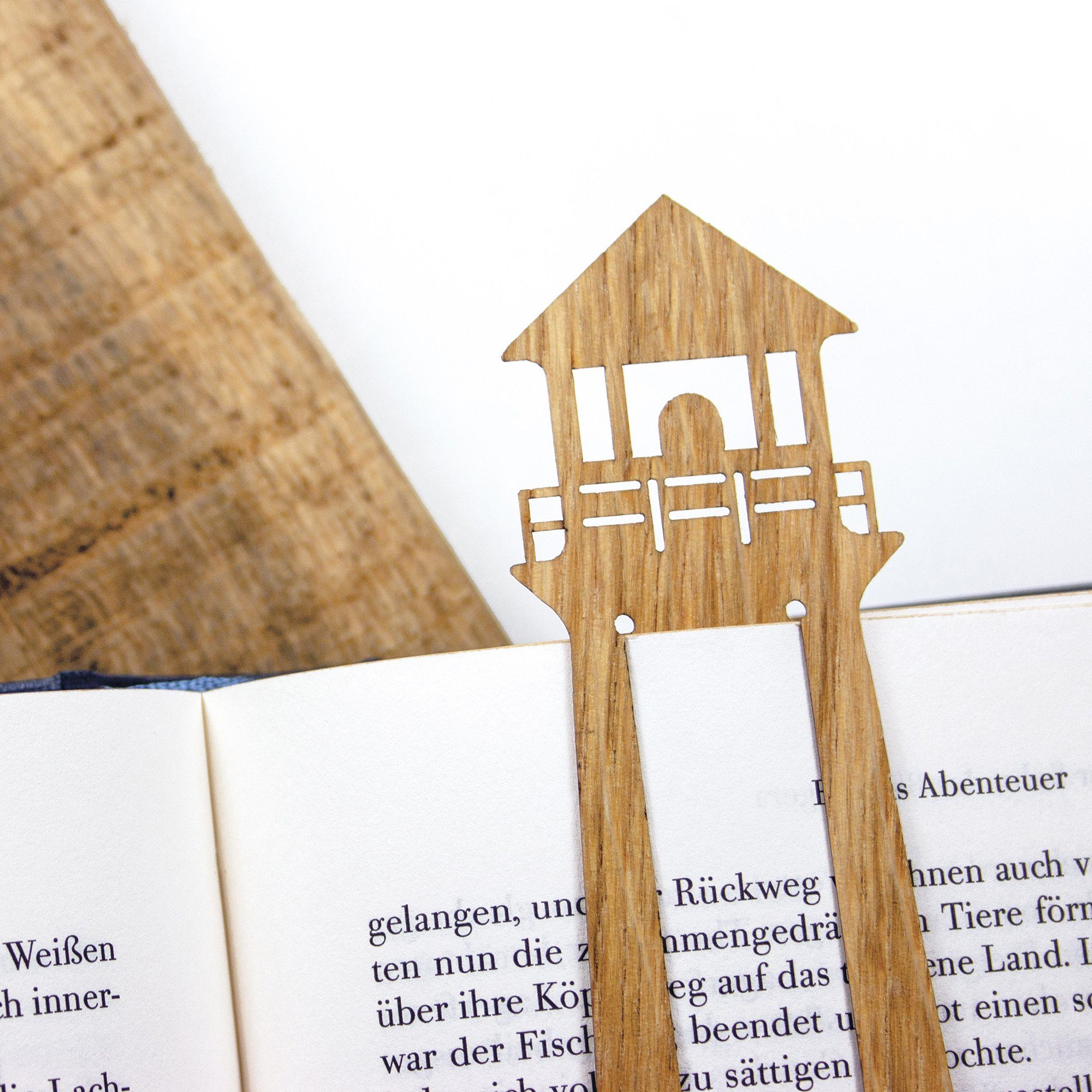 & Lesezeichen Lesezeichen Bow Eichenholz Hummingbird aus Leuchtturm,