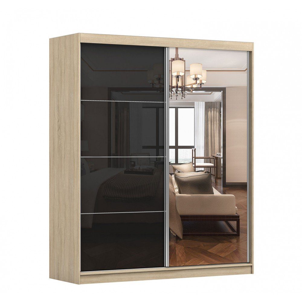 MOEBLO Kleiderschrank BEN 31 (Schwebetürenschrank 2-türig günstig online kaufen