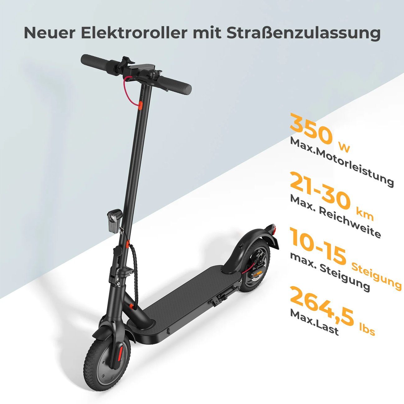 LETGOSPT E-Scooter 2 Stück Elektroscooter mit Zulassung ABE Elektroroller  Faltbarer, 350,00 W, 20,00 km/h, hochwertiger Federung, 30km Reichweite,  E-Scooter mit Straßenzulassung