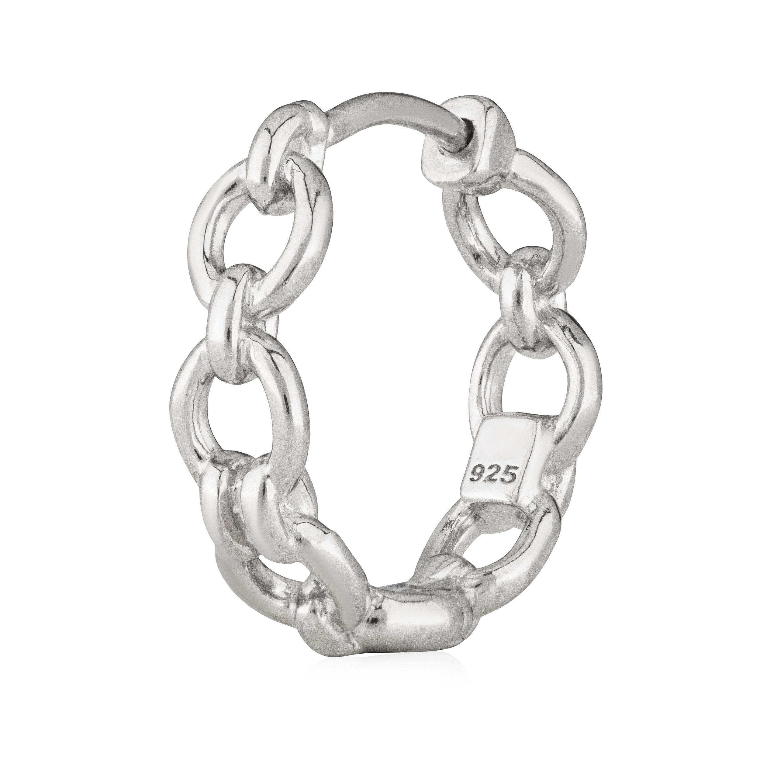 NKlaus Klappcreolen Einzel 925 Silber 20mm Klapp Ohrring Ohrschmuck günstig online kaufen