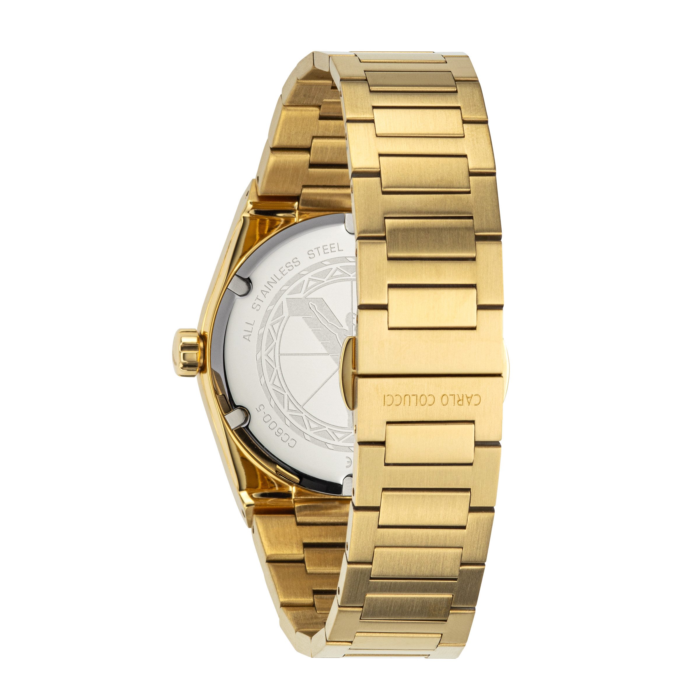 CARLO COLUCCI Quarzuhr CC600-5, Armbanduhr, Herrenuhr, Edelstahlarmband, analog – Bild 4 von 4