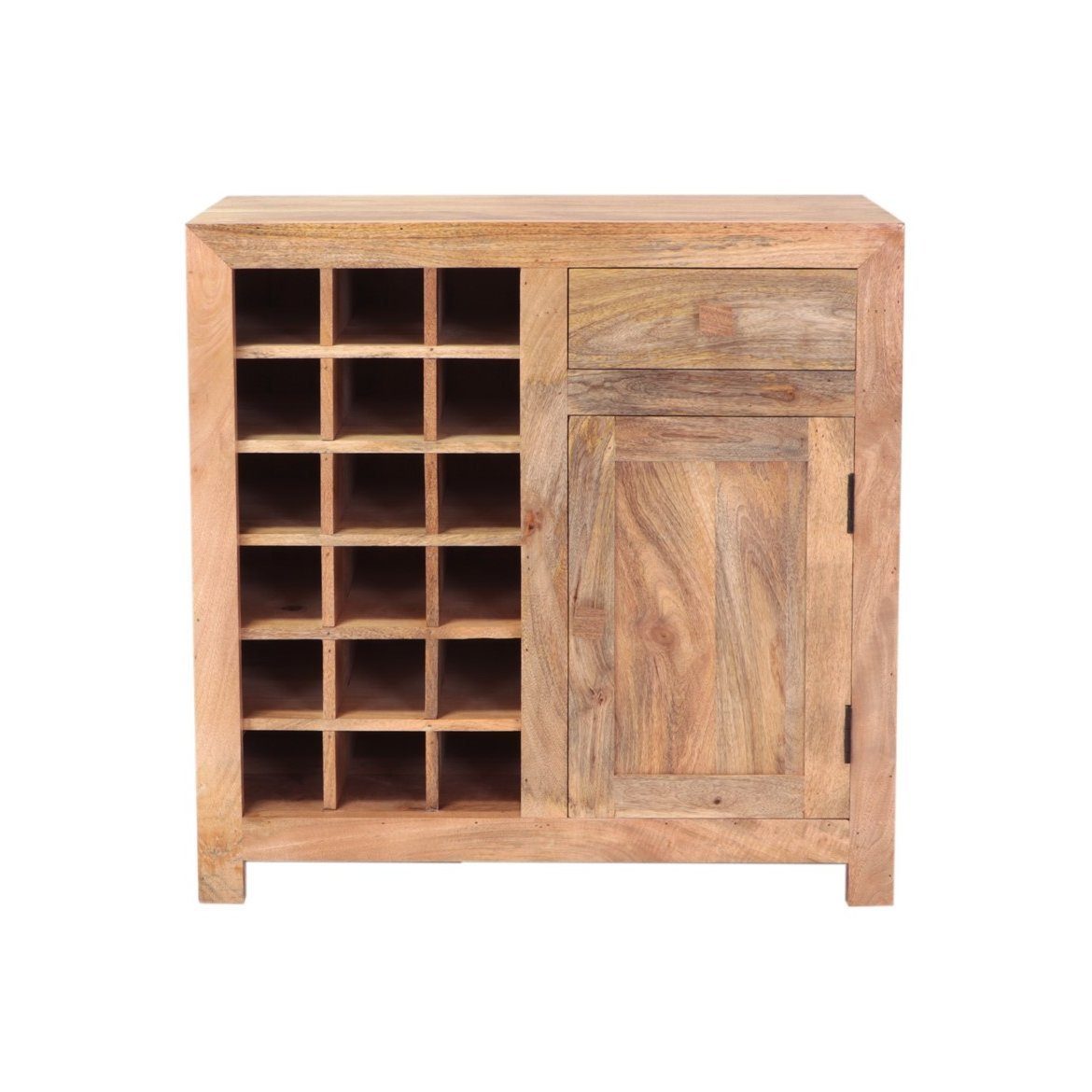 Barschrank Barschrank Hina 90x90x45 aus Mangoholz