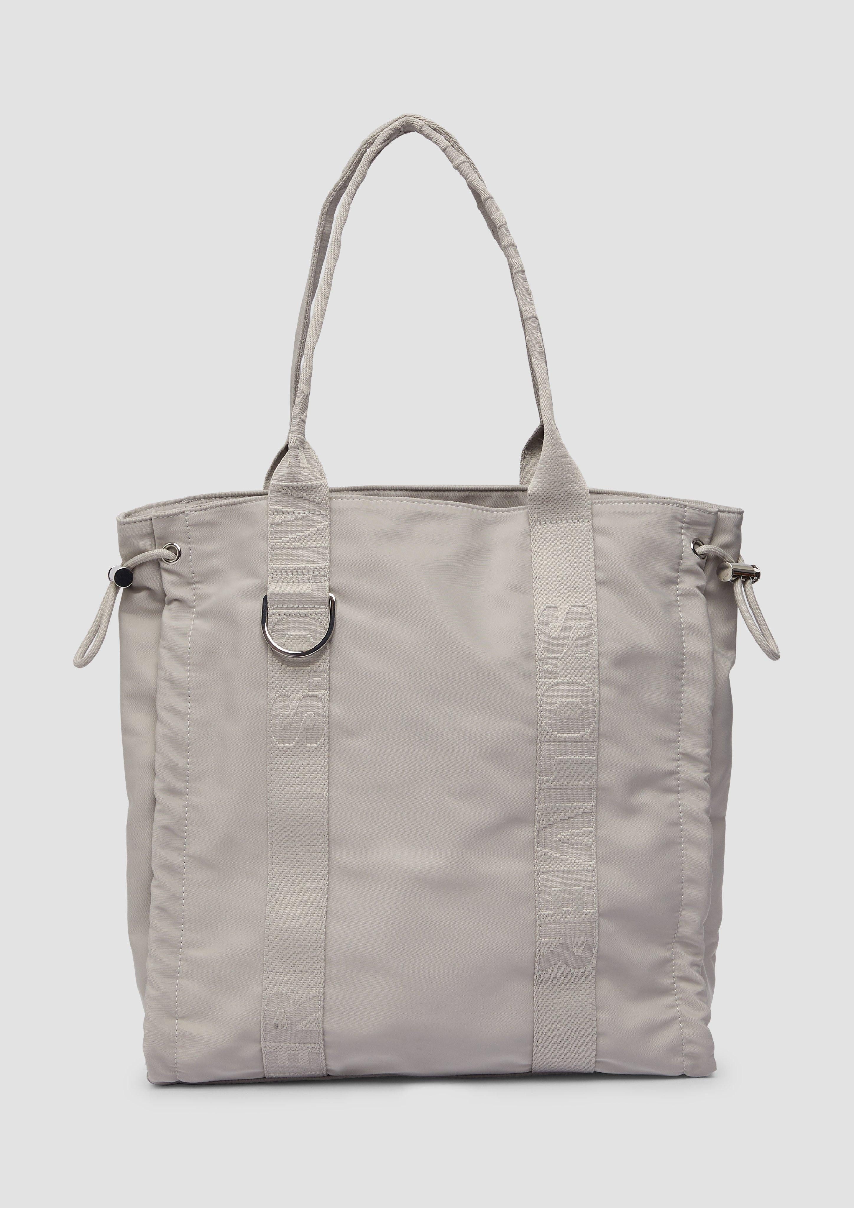 Tragetasche Shopper mit Logo und Kordelzug-Details