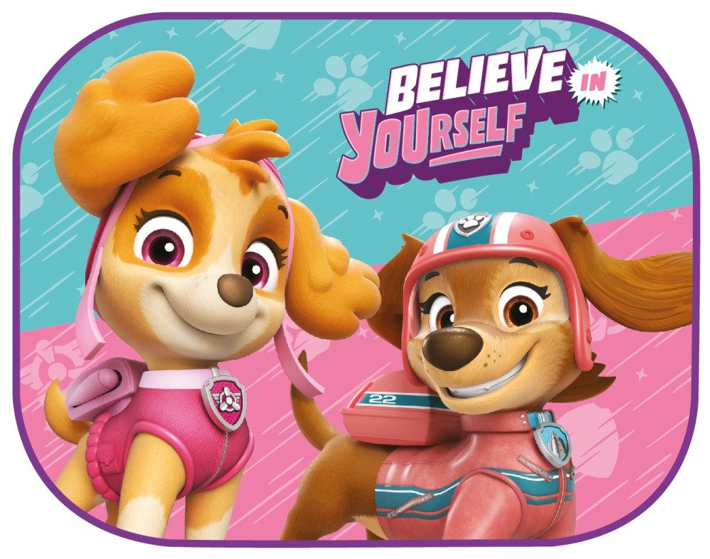 Seven Polska Autosonnenschutz PAW PATROL GIRLS POWER Auto Sonnenschutz, Schattenspender, 2 Stück, 44 x 35 cm